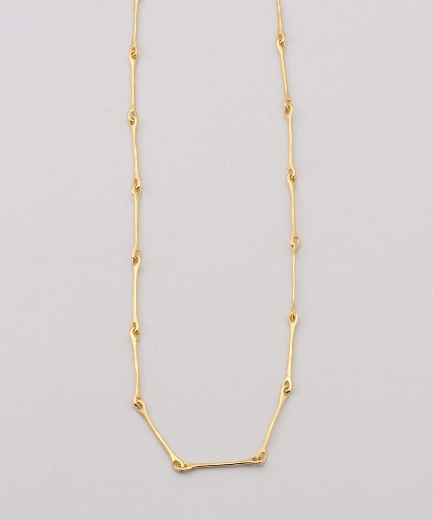 R.ALAGAN THIN FIBULA CHAIN NECKLACE GOLD（ネックレス）｜EYETHINK