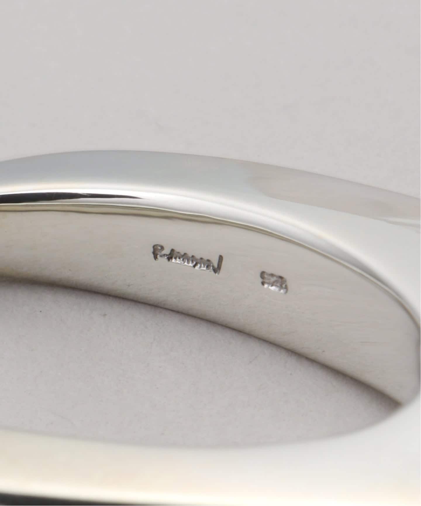 R.ALAGAN IKEBANA RING with code SILVER/BLACK（ネックレス