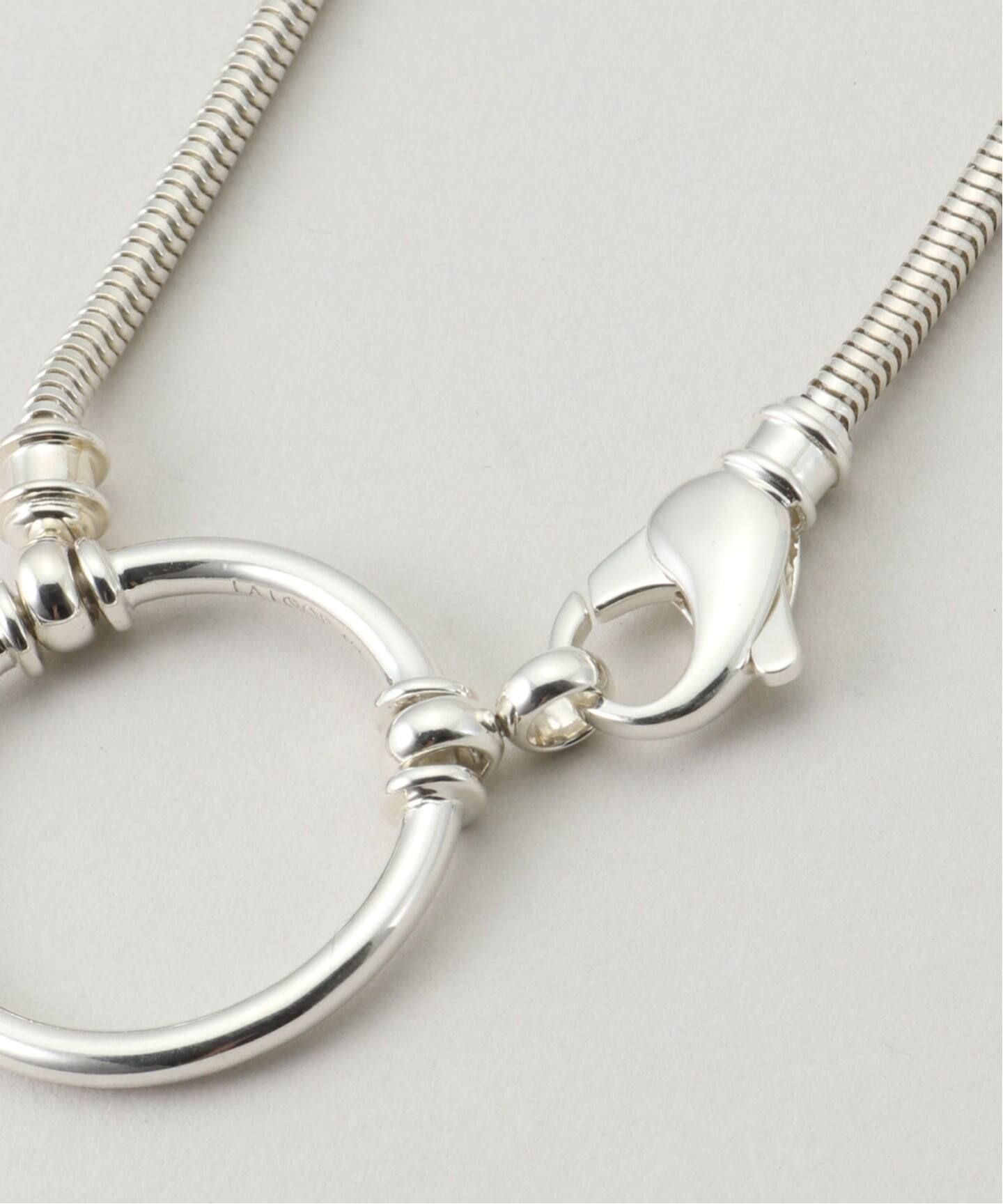 La Loopラループ　シルバー925 天然石　ネックレス LA LOOP The Lea 22 Silver / Glass holder（ネックレス）｜EYETHINK
