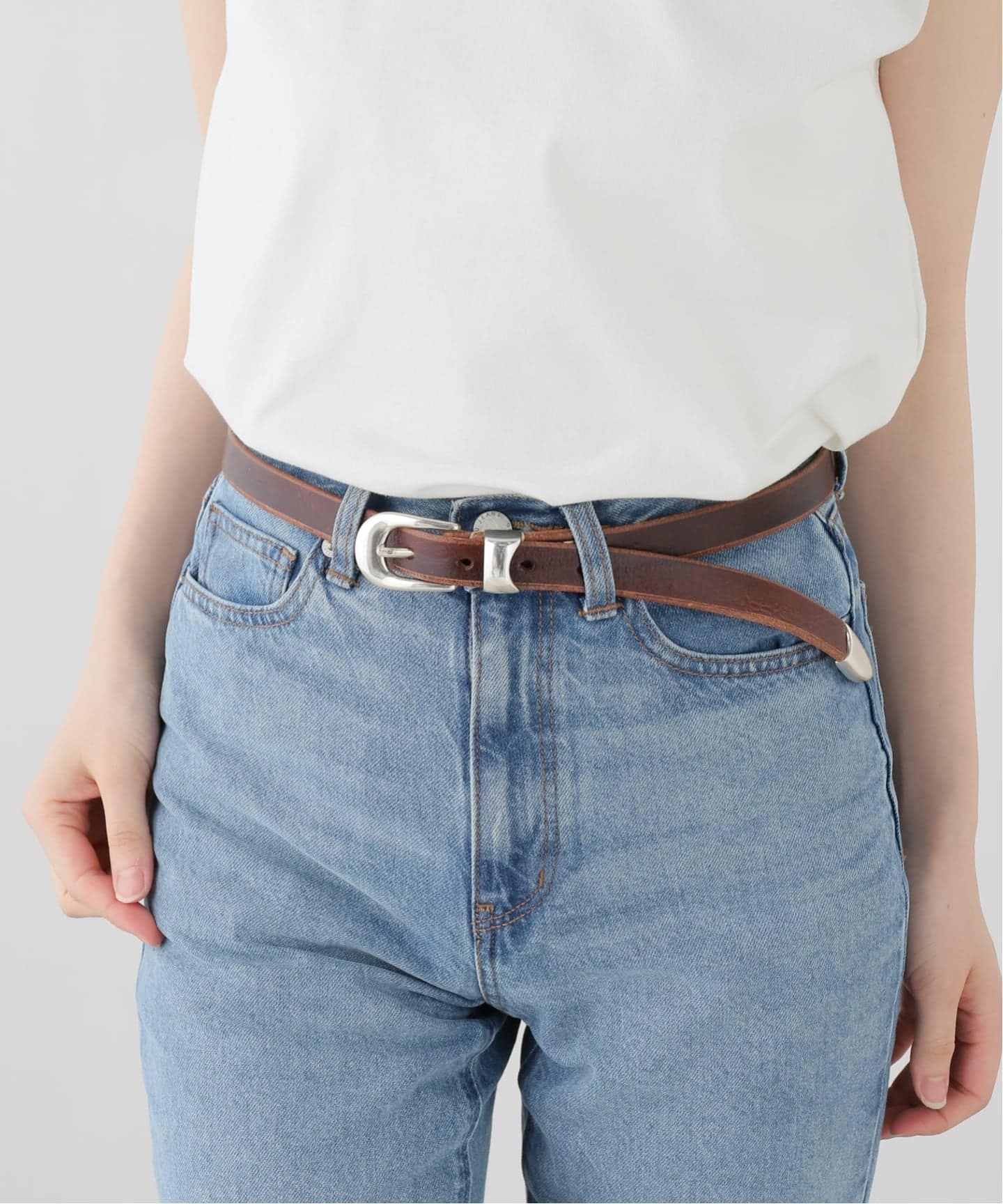 OUR LEGACY 2 CM BELT Brown 80（ベルト）｜EYETHINK（アイシンク）の