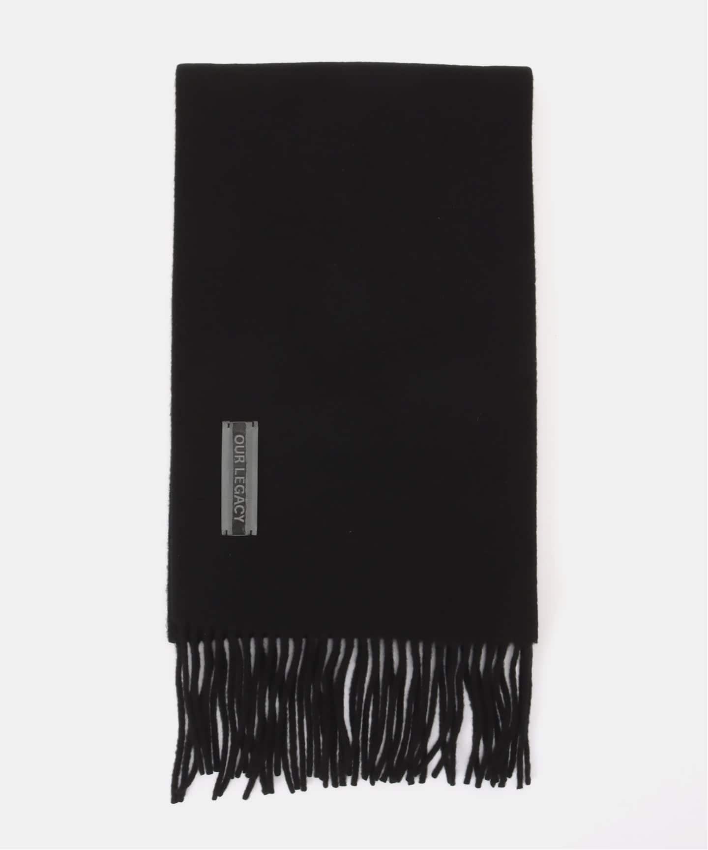 OUR LEGACY ESTATE SCARF, Black Double Wool,（スカーフ／バンダナ