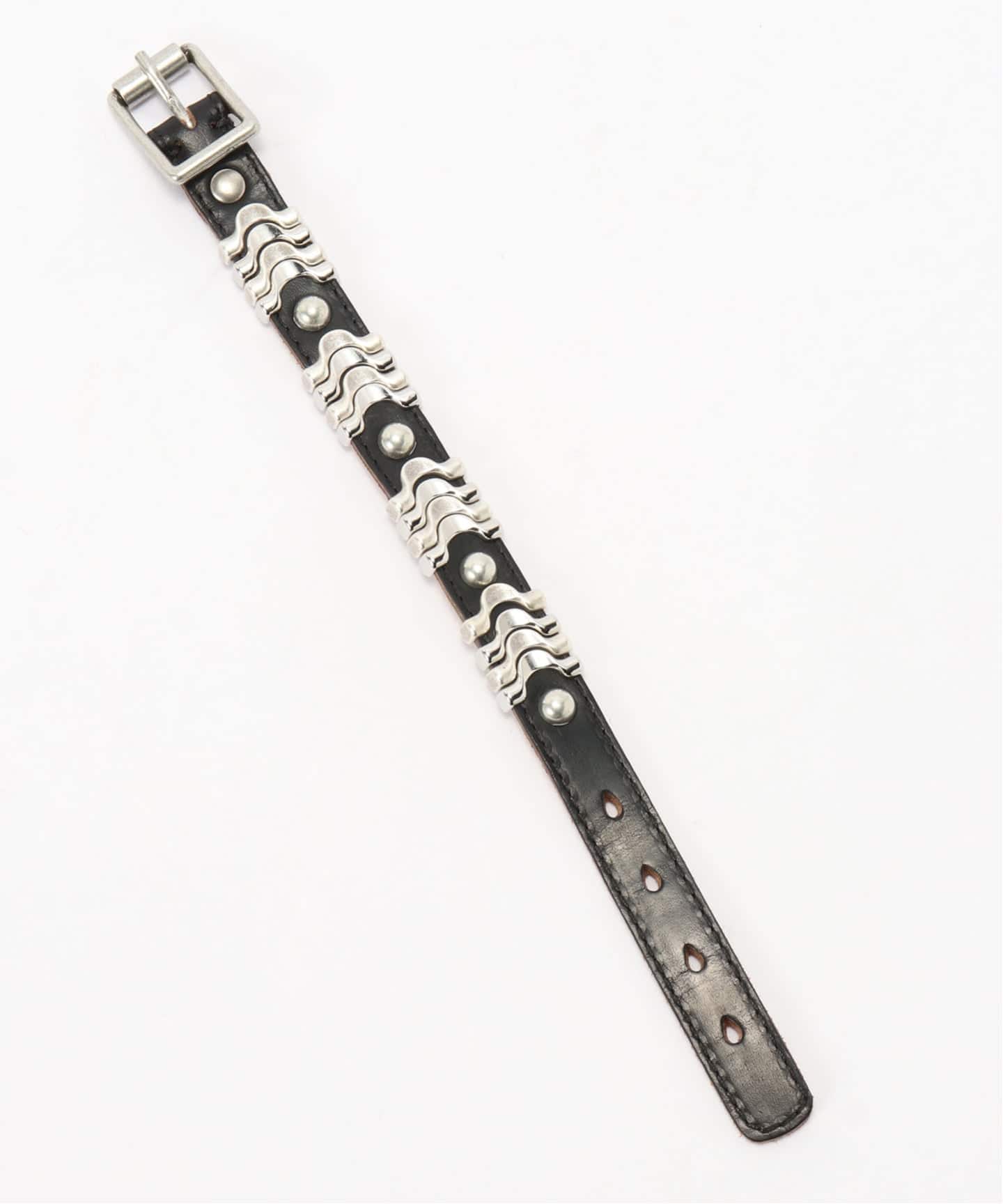 OUR LEGACY WAVE BRACELET Black Chromexcel Leathe（ブレスレット