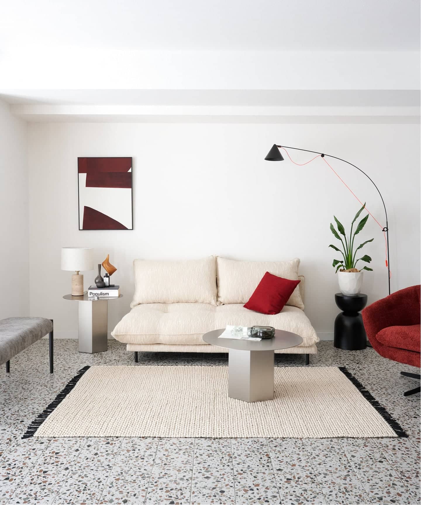 大型商品》PORTO SOFA Low W1700 (26IV) ポルトソファ アイボリー