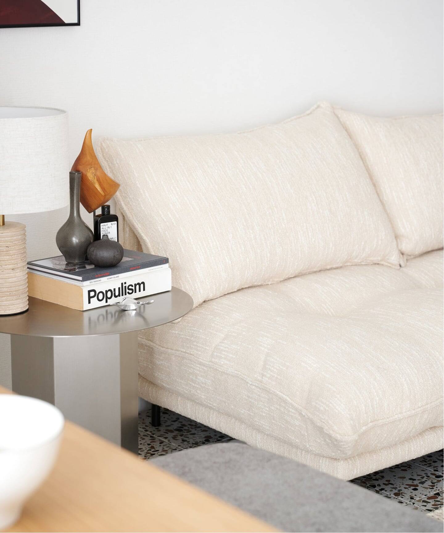 大型商品》PORTO SOFA Low W1700 (26IV) ポルトソファ アイボリー