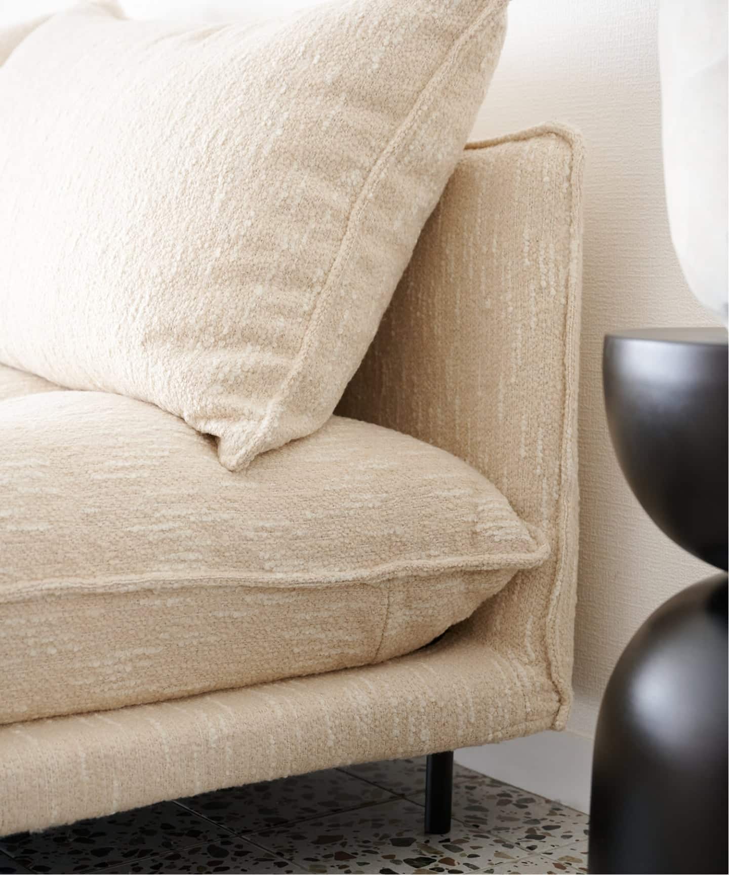 大型商品》PORTO SOFA Low W1700 (26IV) ポルトソファ アイボリー