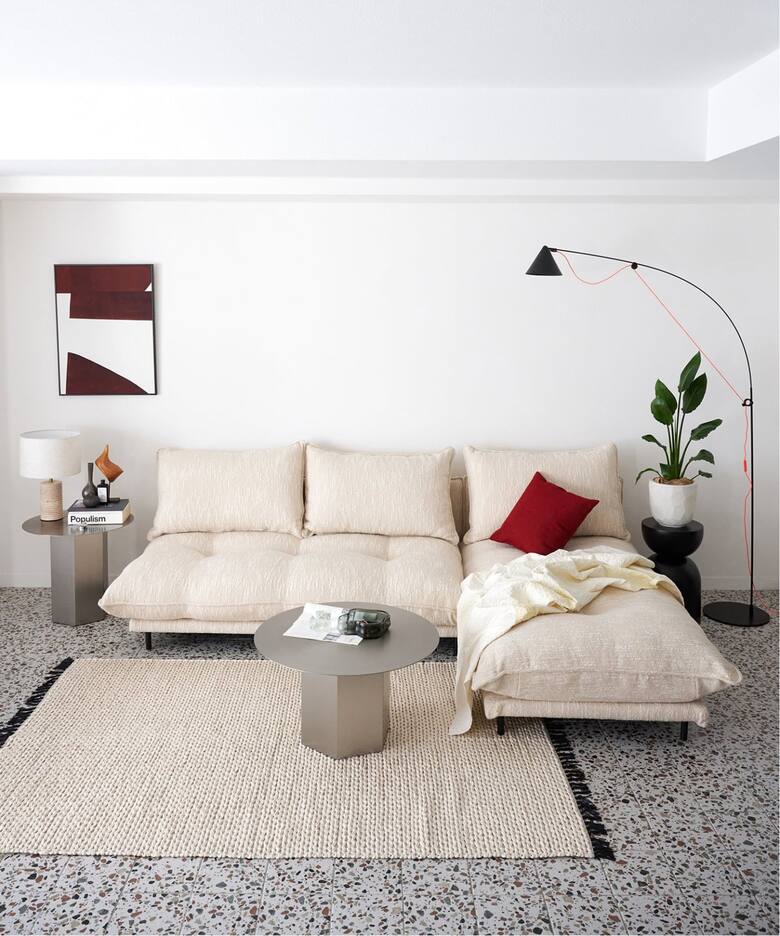 大型商品》PORTO SOFA Low W1700 (26IV) ポルトソファ アイボリー 