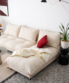 大型商品》PORTO COUCH SOFA Low (26IV) ポルトカウチソファ 