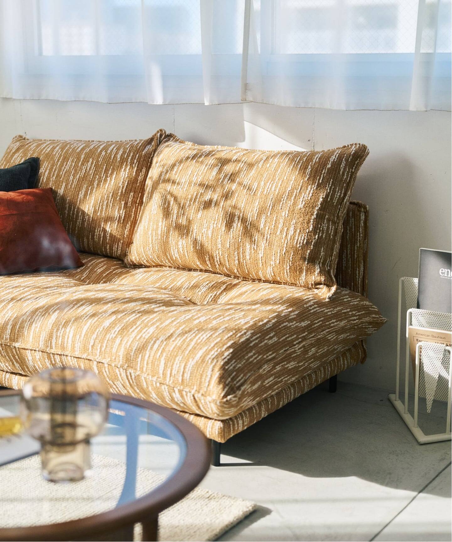 大型商品》PORTO SOFA Low W1700 (26OR) ポルトソファ オレンジ