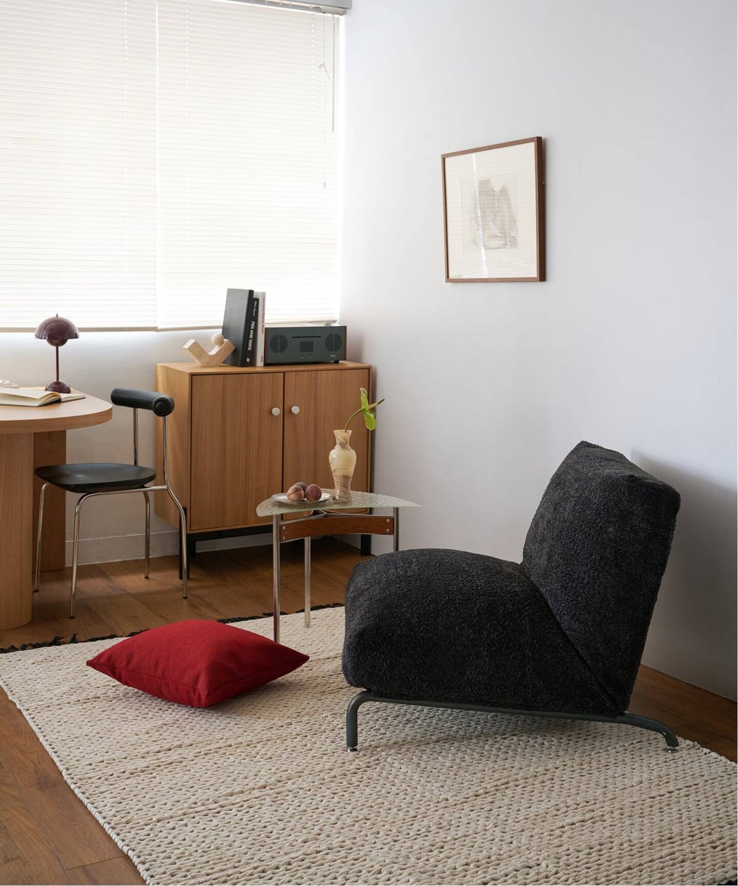 予約》RODEZ CHAIR COVER_Boucle(BK) ※カバーのみ ロデチェア（ソファ