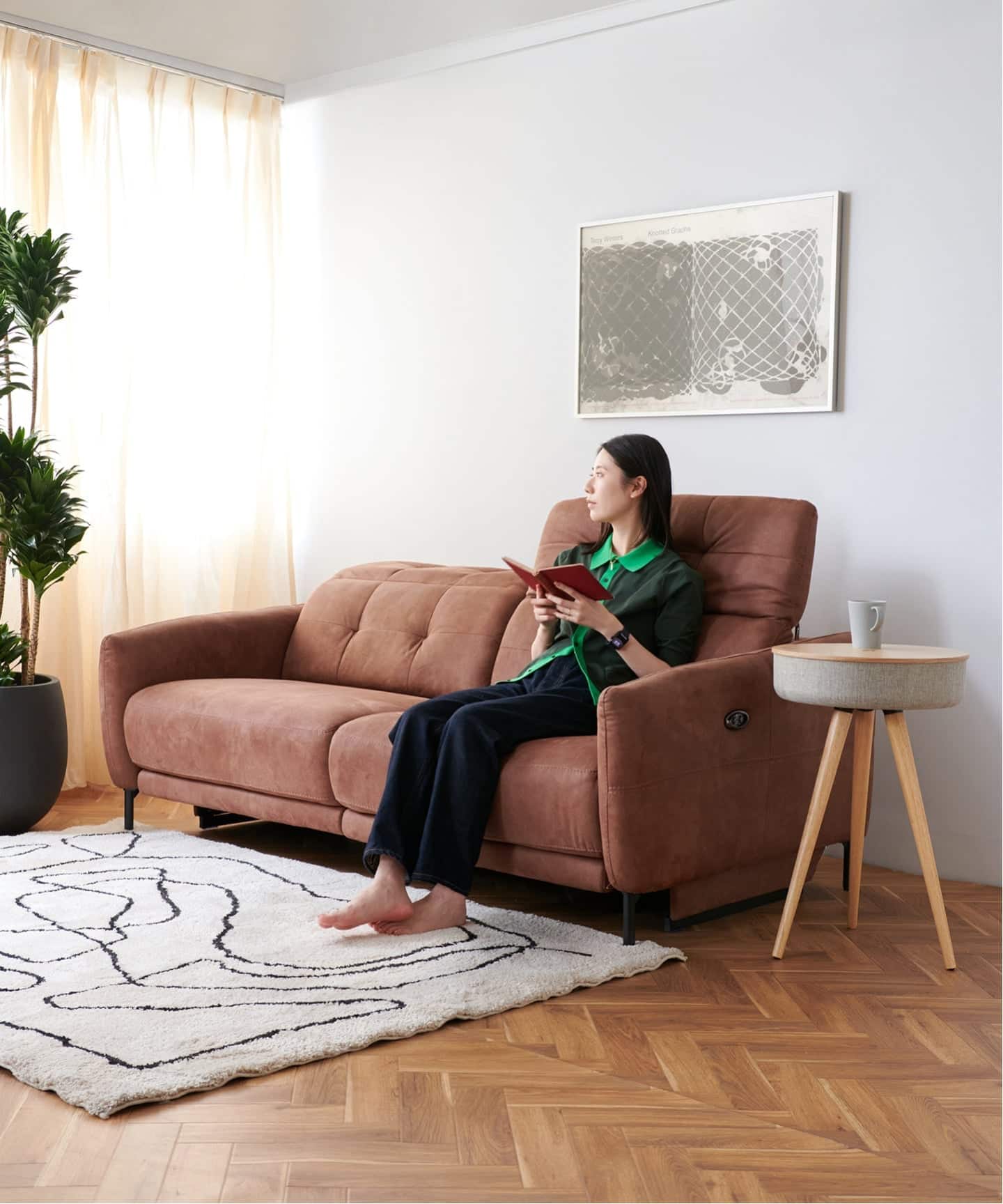 2人掛けソファ SHEFFIELD DGRY SHEFFIELD RECLINING SOFA 2nd ライトブラウン シェフィールド 電動