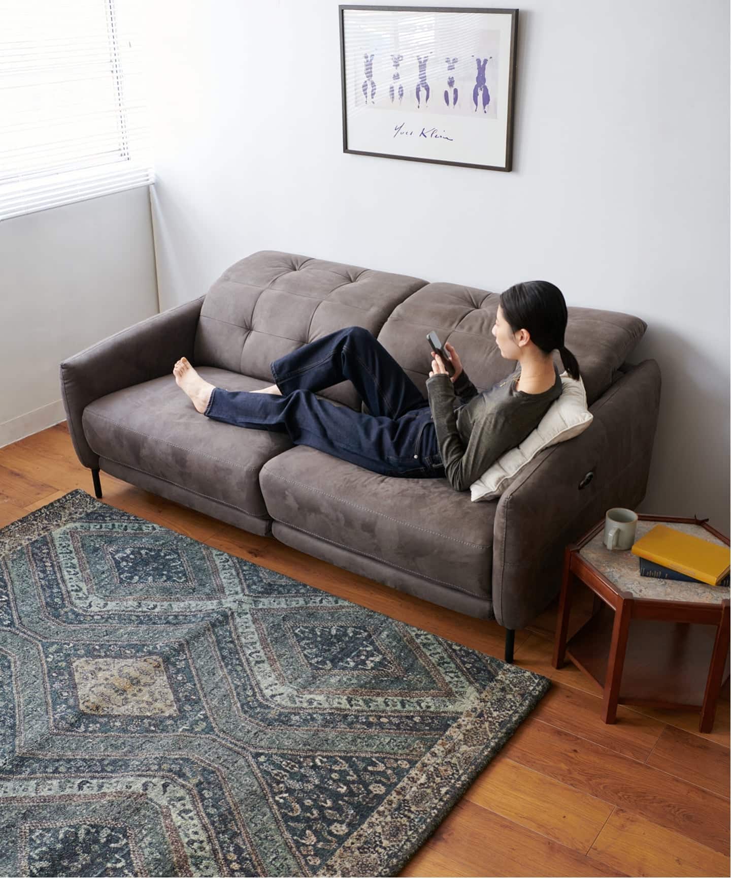 大型商品》SHEFFIELD RECLINING SOFA 2nd GREY シェフィールド 電動