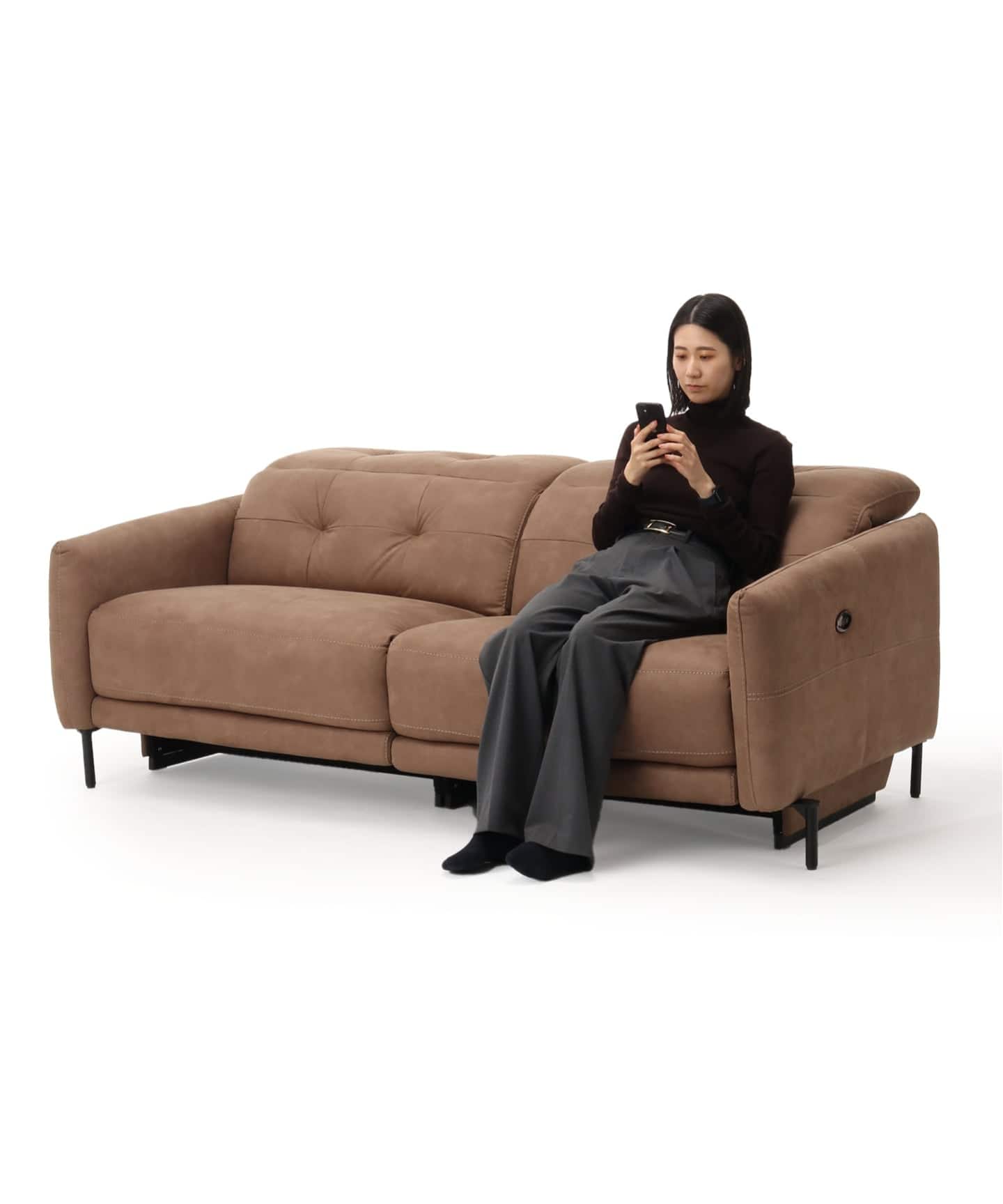 大型商品》SHEFFIELD RECLINING SOFA 2nd TOBACCO シェフィールド 電動