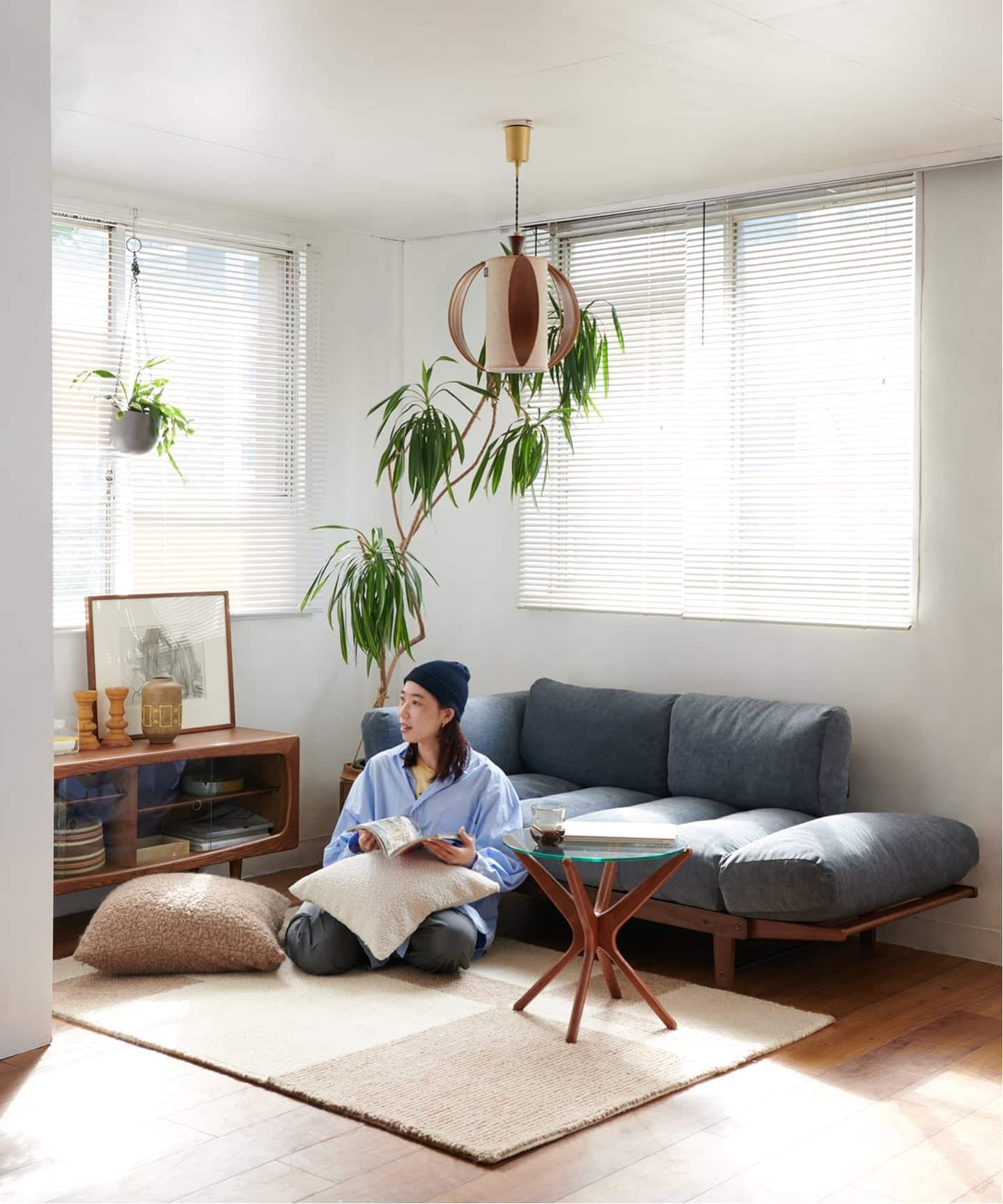 予約》《大型商品》ALVESTA SOFA BLG アルベスタソファ ブルーグレー