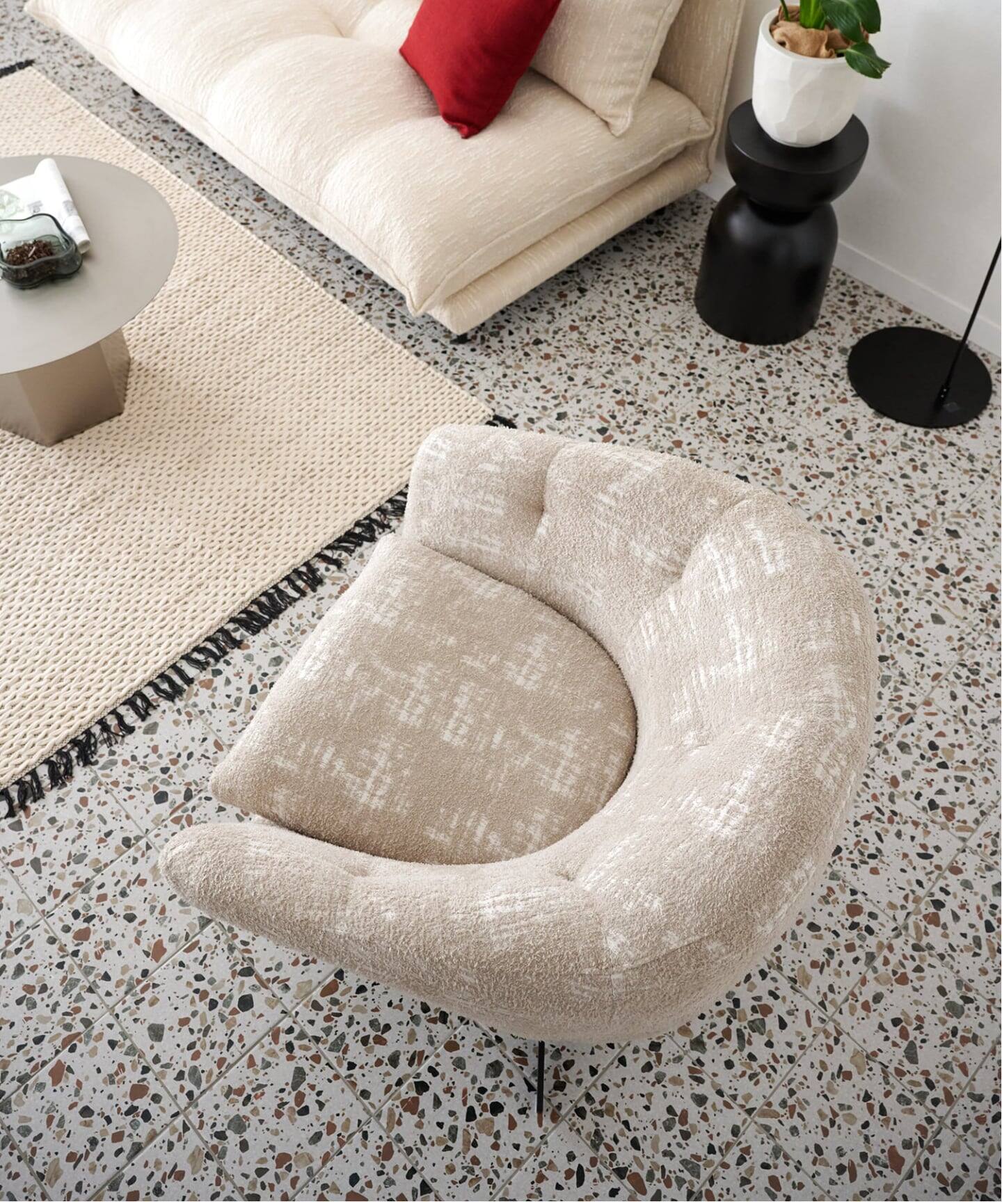 処分セール◎THECA テカ MORO モロ ラウンジチェア IDC大塚 予約》《大型商品》MORROW LOUNGE CHAIR Beige モロー ラウンジチェア