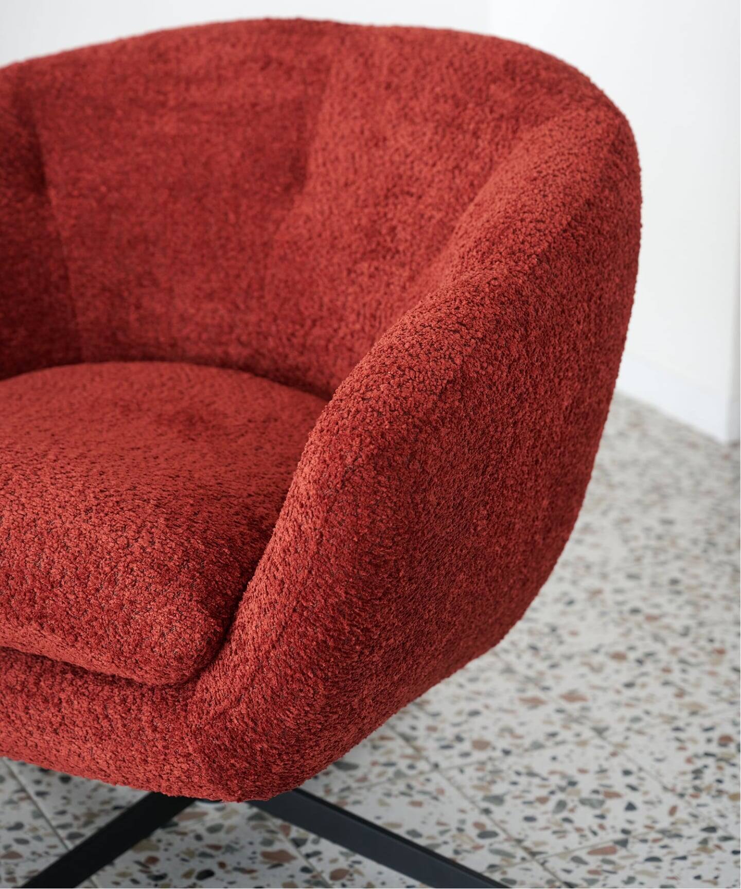 予約》《大型商品》MORROW LOUNGE CHAIR Wine モロー ラウンジチェア