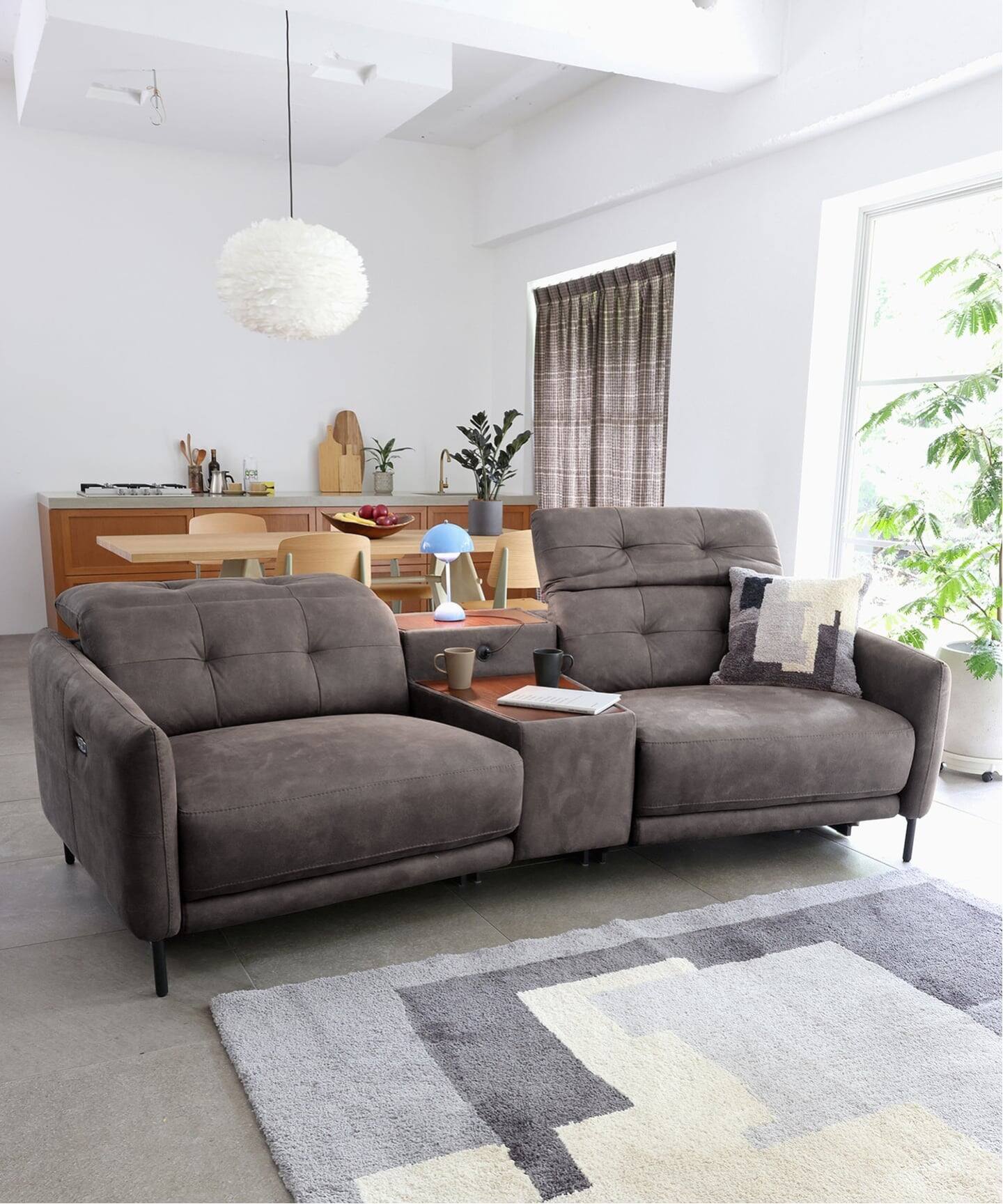 大型商品》SHEFFIELD SIDE TABLE GREY サイドテーブル（ソファ