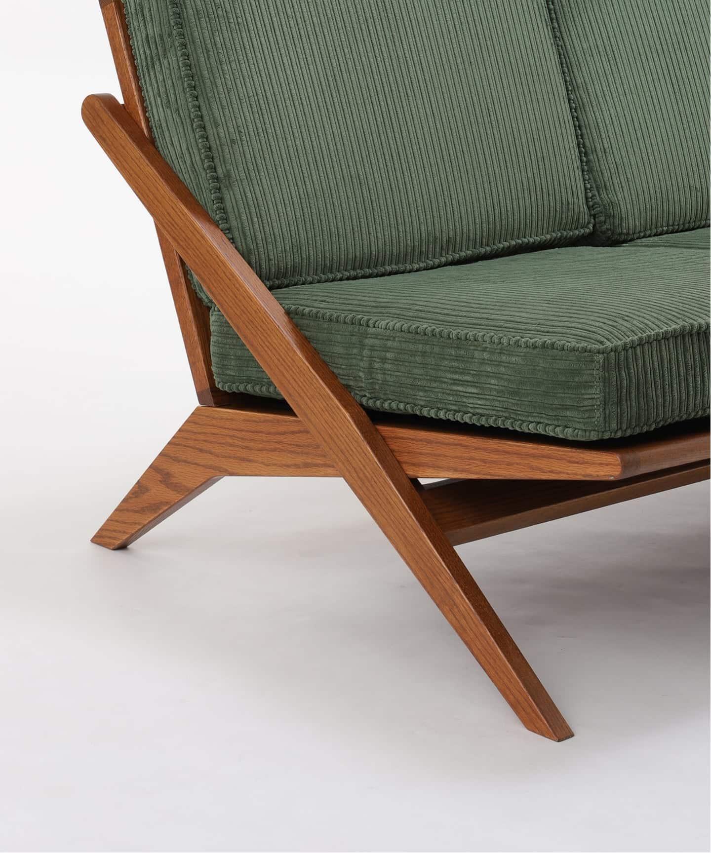 予約》《大型商品》GHENT SOFA 2P corduroy GREEN ヘントソファ
