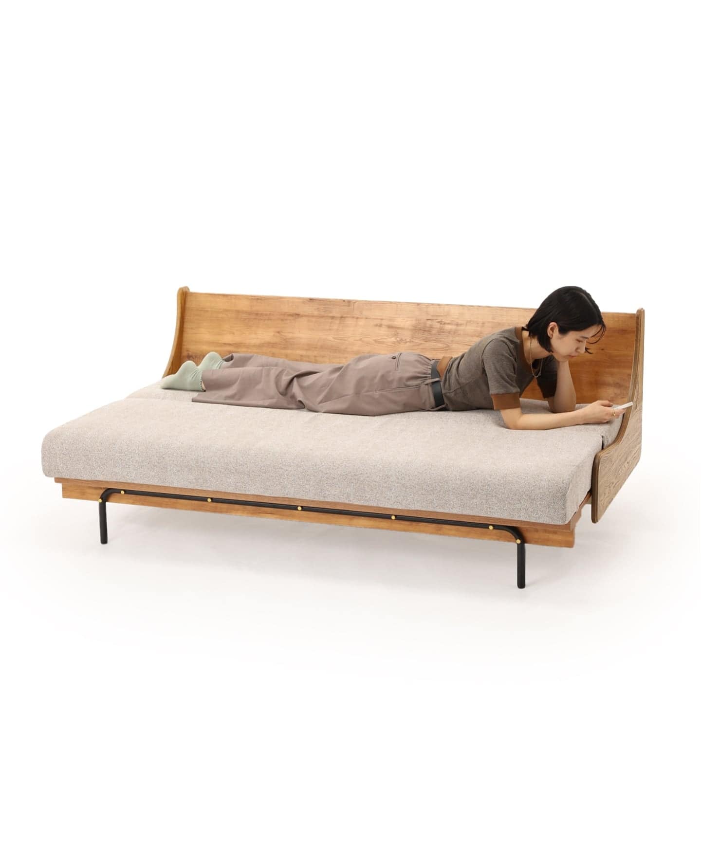 予約》《大型商品》HABITAT SOFA BED 180cm BEIGE ハビタソファ ベット