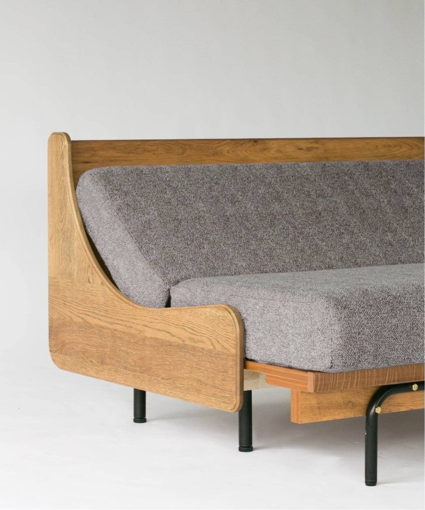 大型商品》HABITAT SOFA BED 180cm GRAY ハビタソファ ベット（ソファ