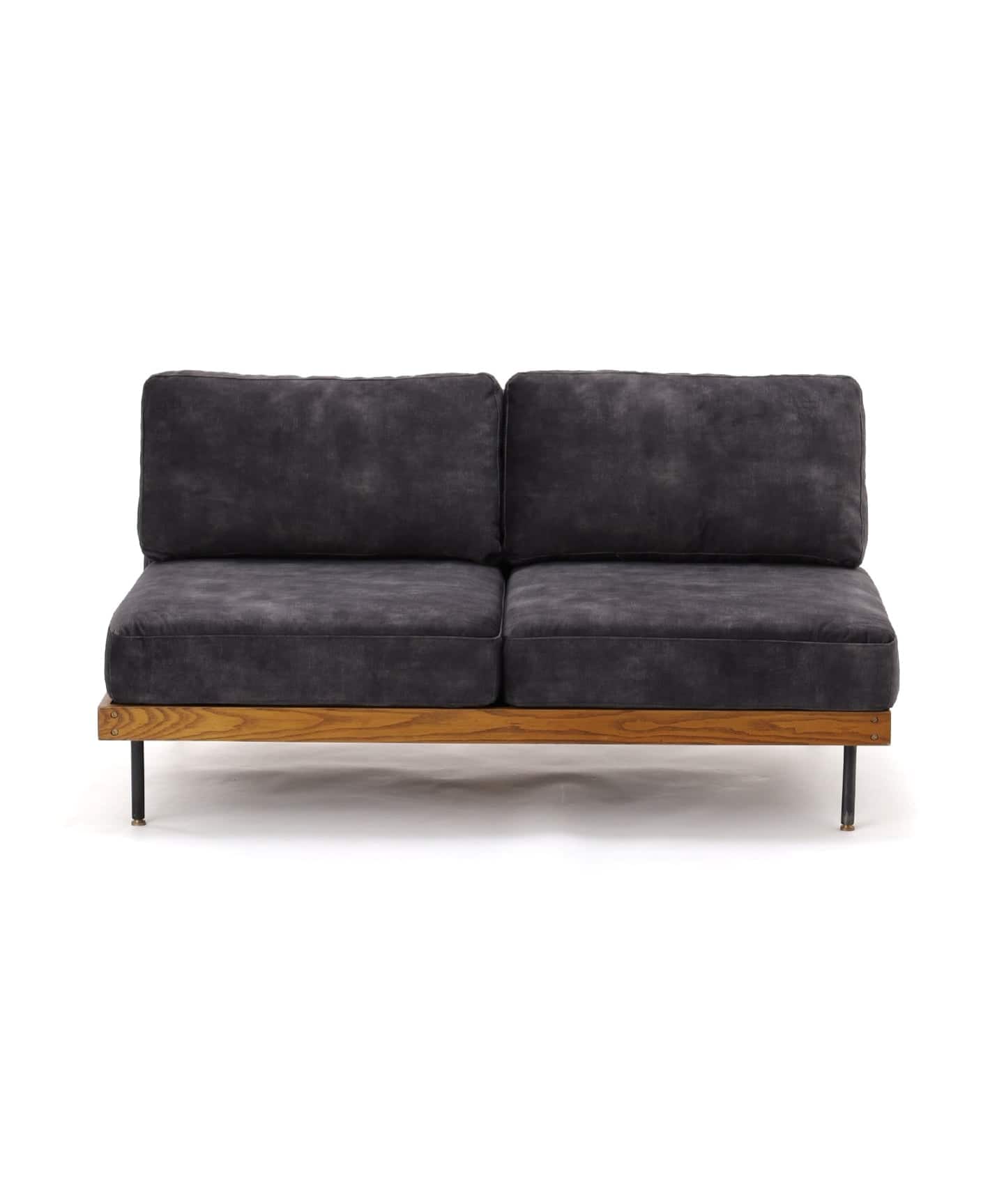予約》《大型商品》LILLE SOFA 2P 2ND VELVET BK リルソファ
