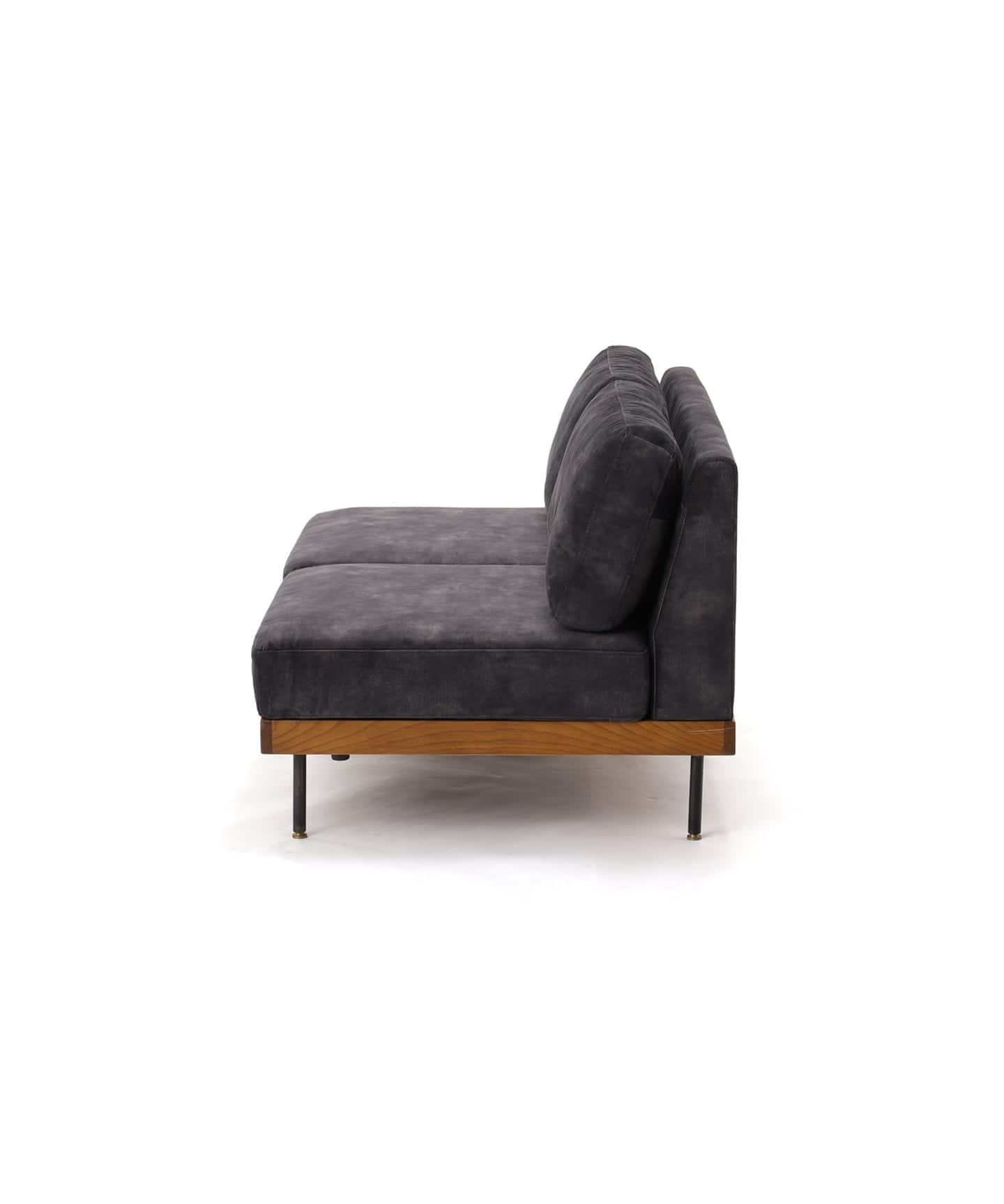 1234ジャーナルスタンダードファニチャー　リルソファ2P ベルベット 予約》《大型商品》LILLE SOFA 2P 2ND VELVET BK リルソファ