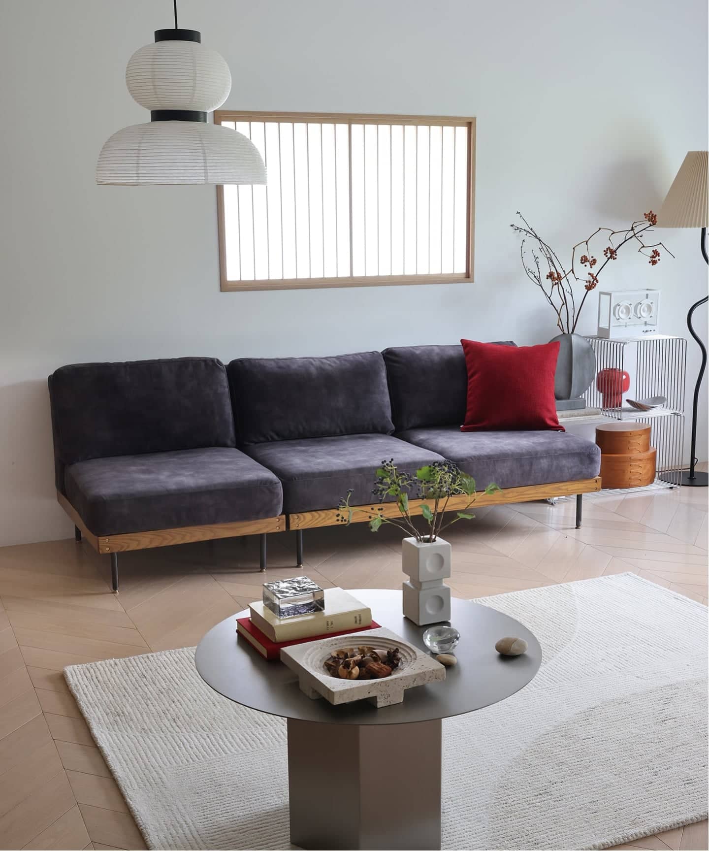 予約》《大型商品》LILLE SOFA 2P 2ND VELVET BK リルソファ