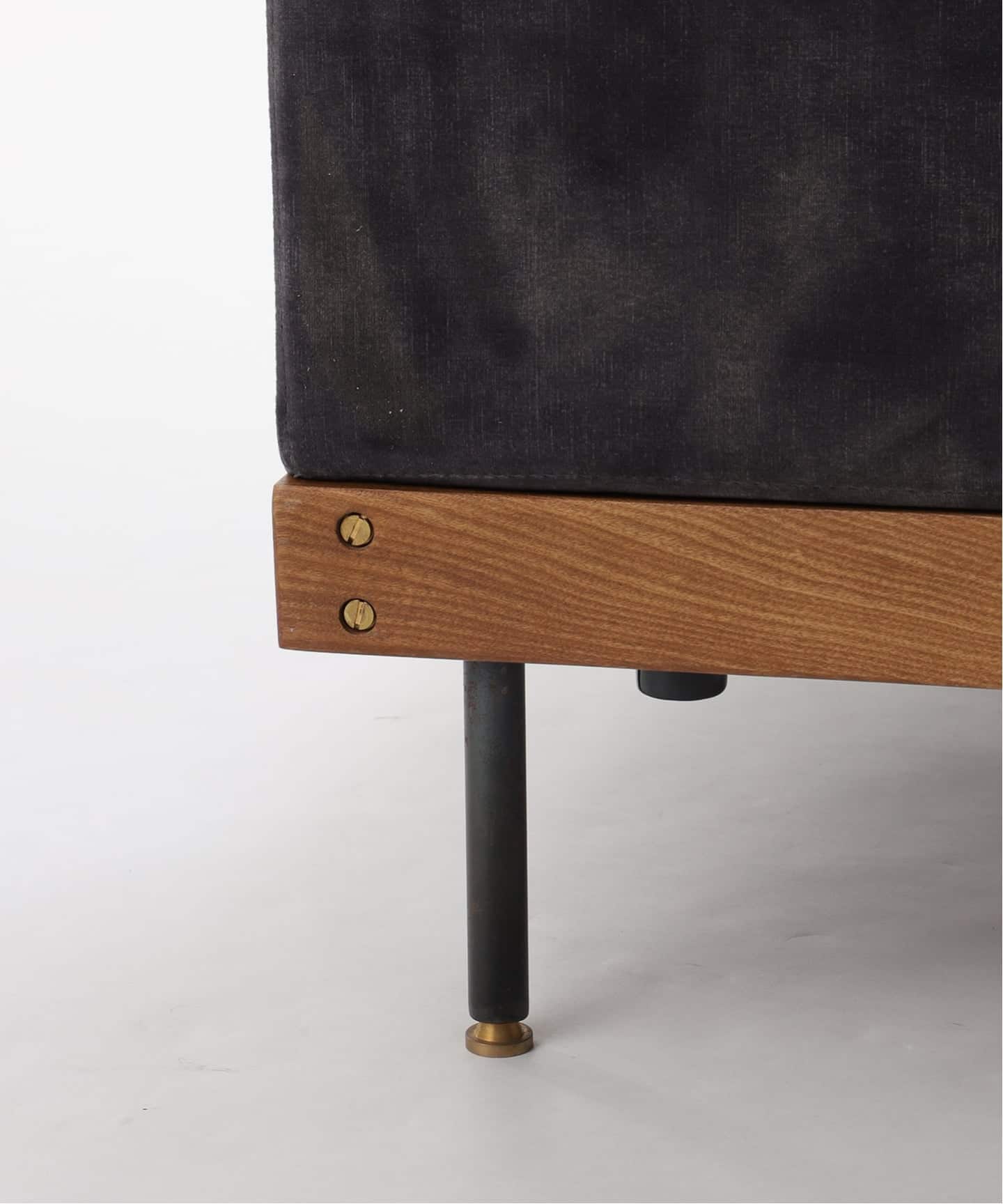 予約》《大型商品》LILLE SOFA 1P 2ND VELVET BK リルソファ