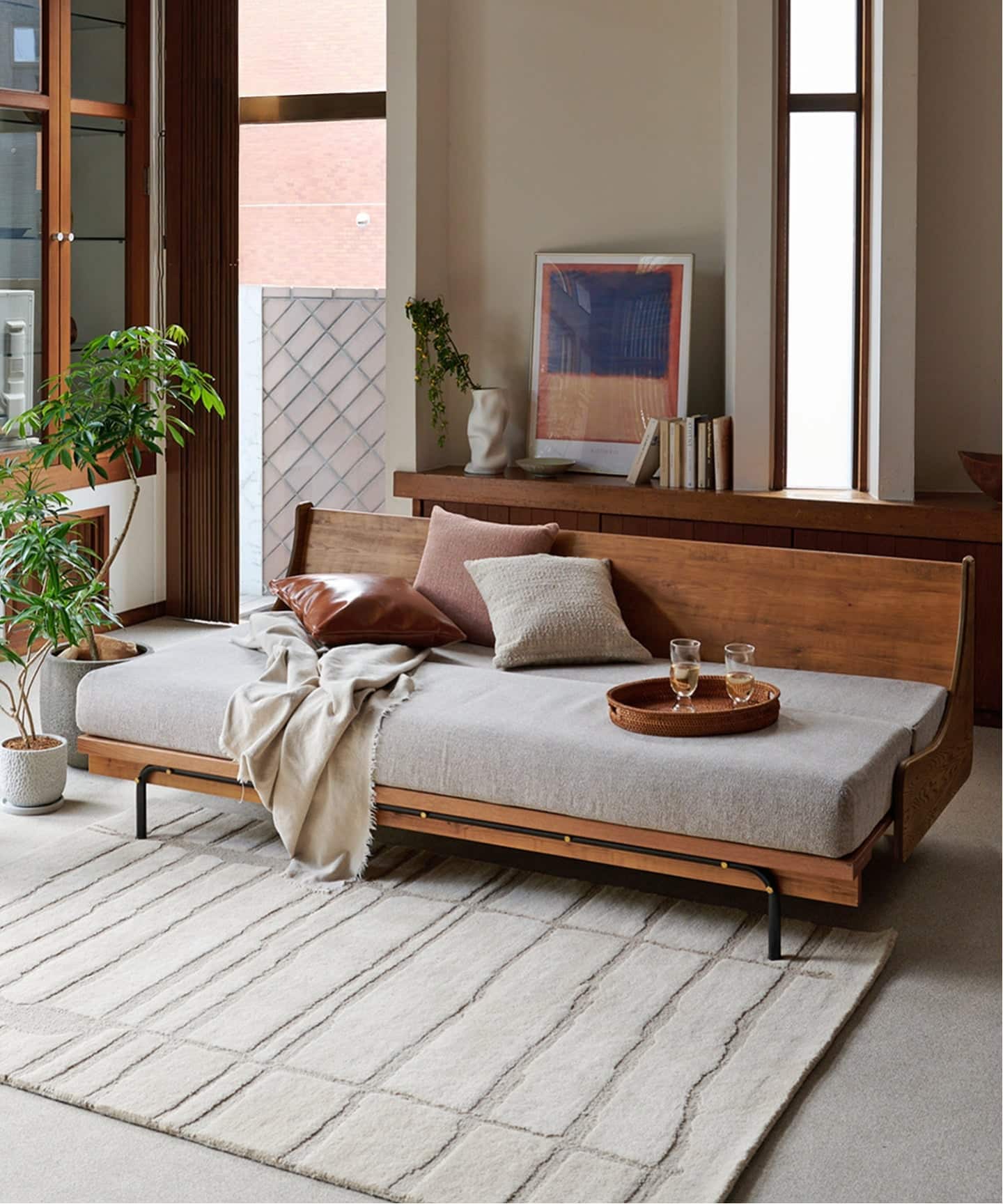 【美品】定価23,1000円　ハビタソファ 幅200cm 予約》《大型商品》HABITAT SOFA BED 200cm BEIGE ハビタソファ ベット