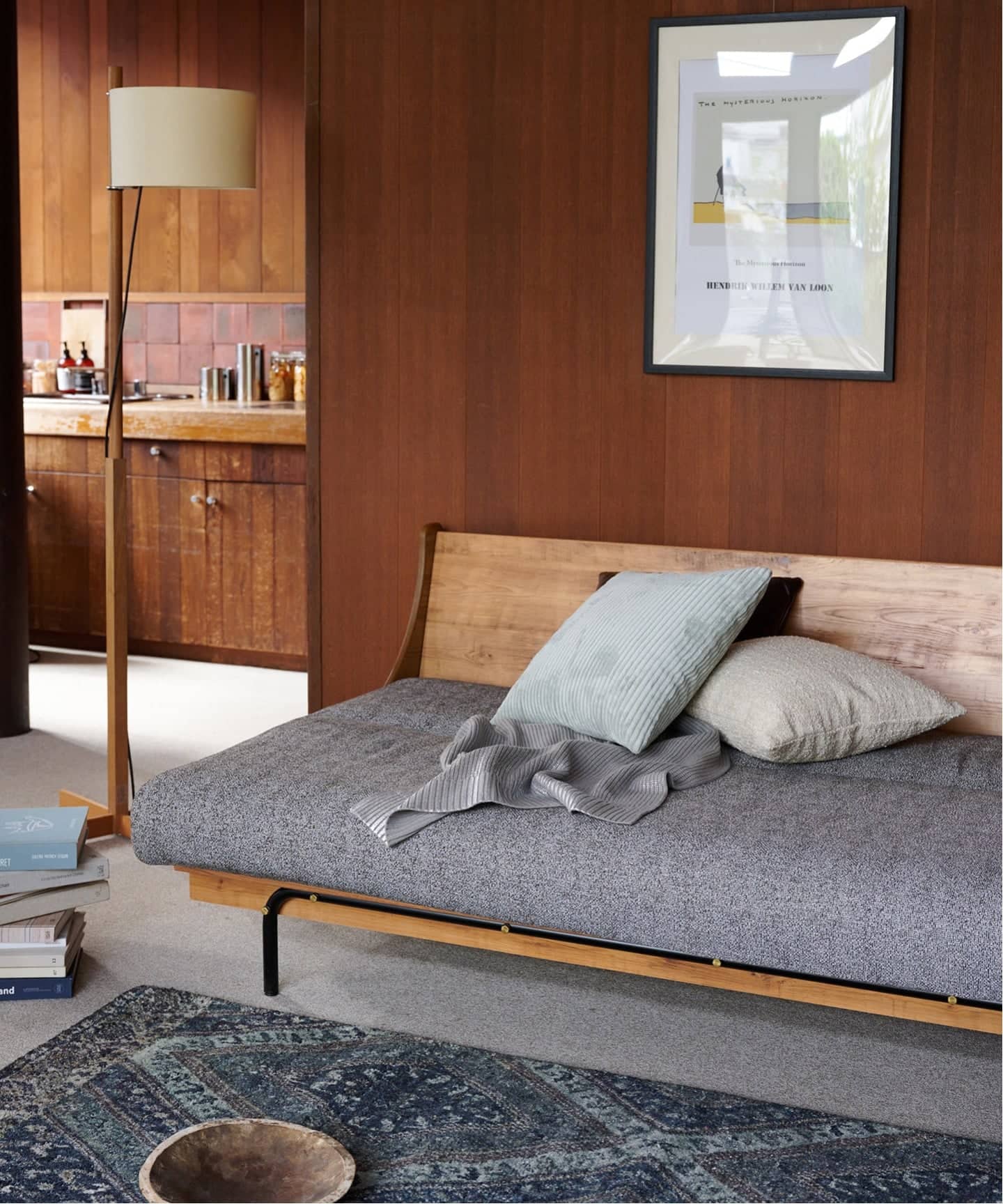 予約》《大型商品》HABITAT SOFA BED 200cm GRAY ハビタソファ ベット