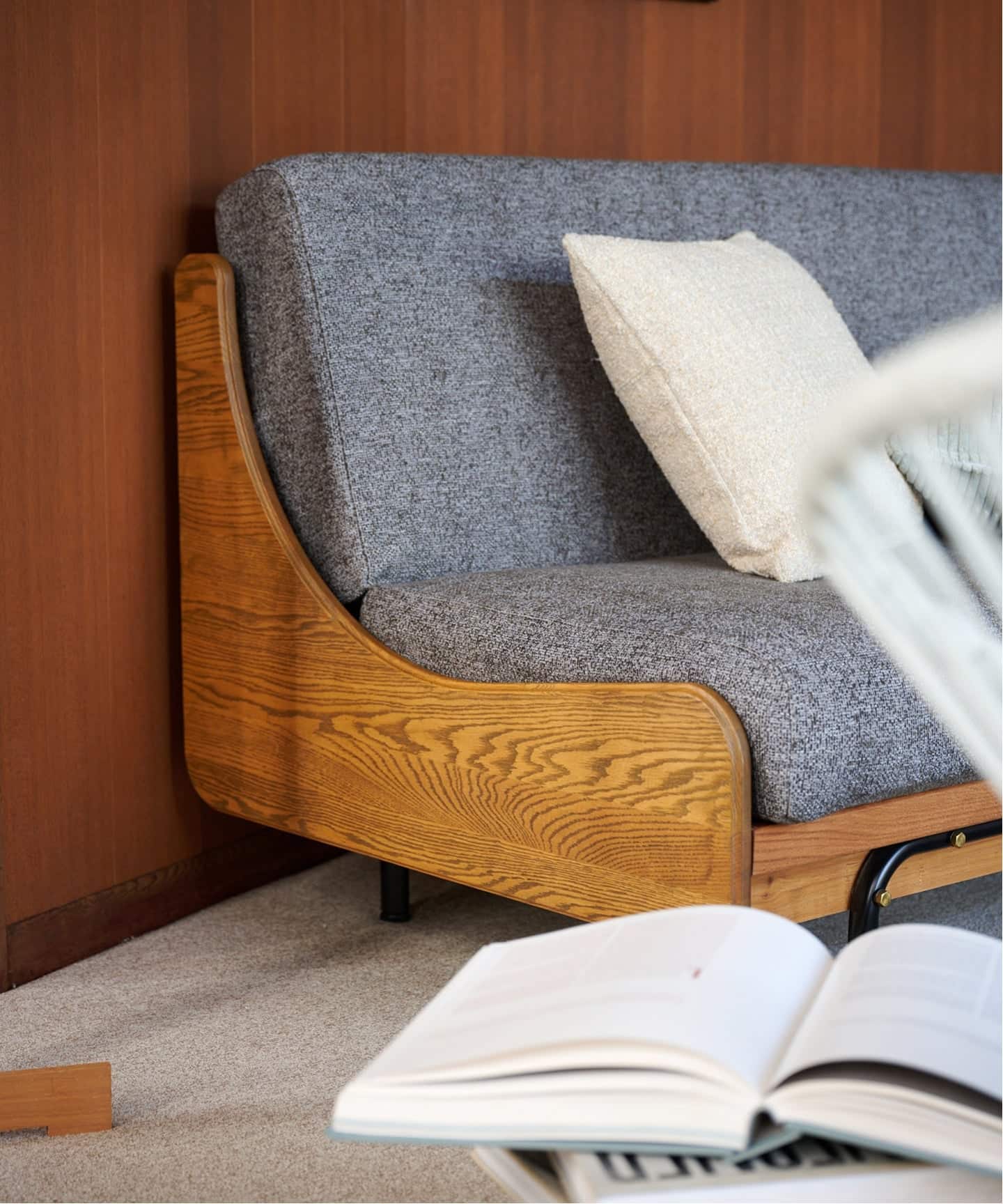 200cm ペット対応カバー付き ジャーナルスタンダード ハビタソファベッド 予約》《大型商品》HABITAT SOFA BED 200cm GRAY ハビタソファ ベット