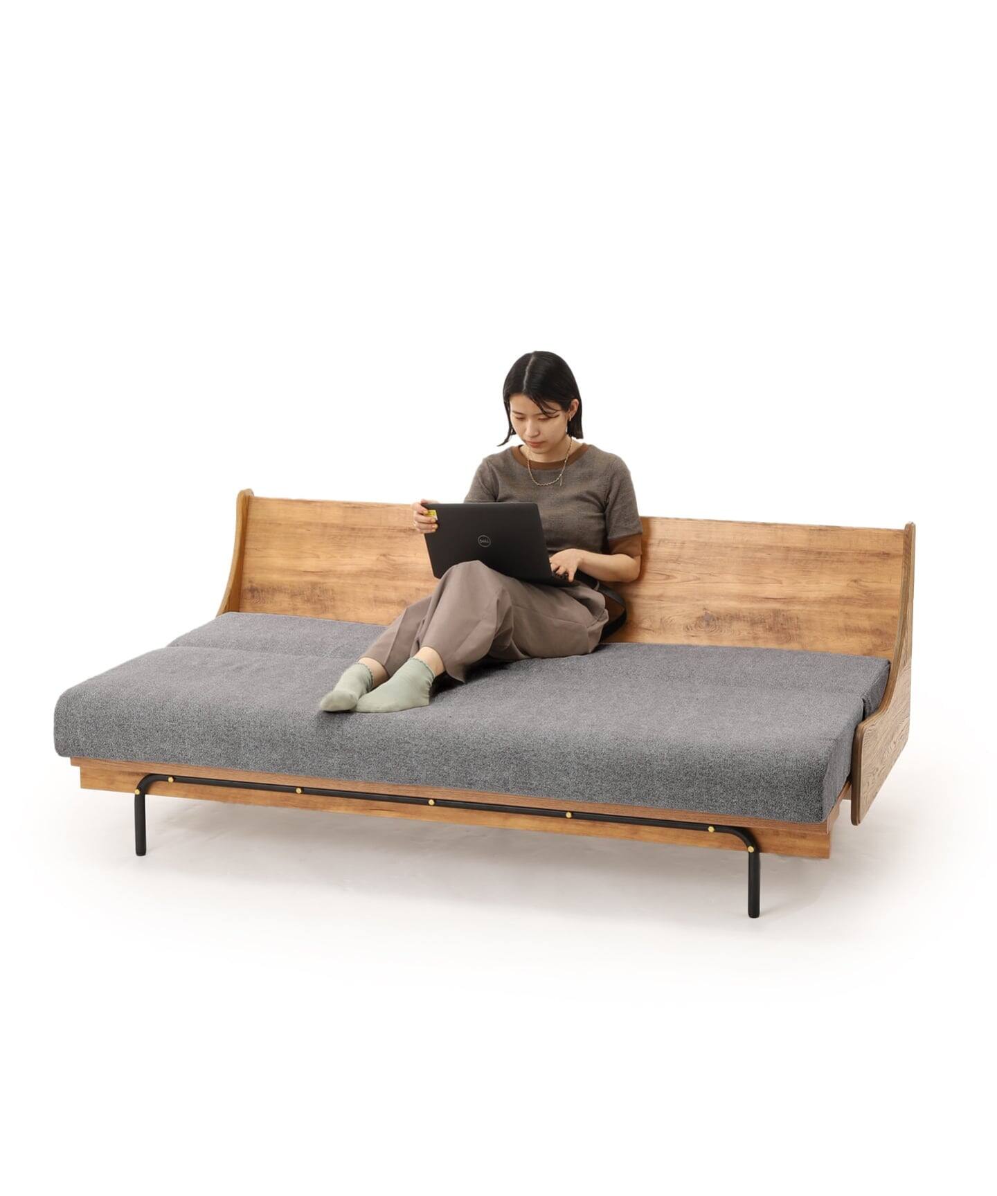 予約》《大型商品》HABITAT SOFA BED 180cm GRAY ハビタソファ ベット