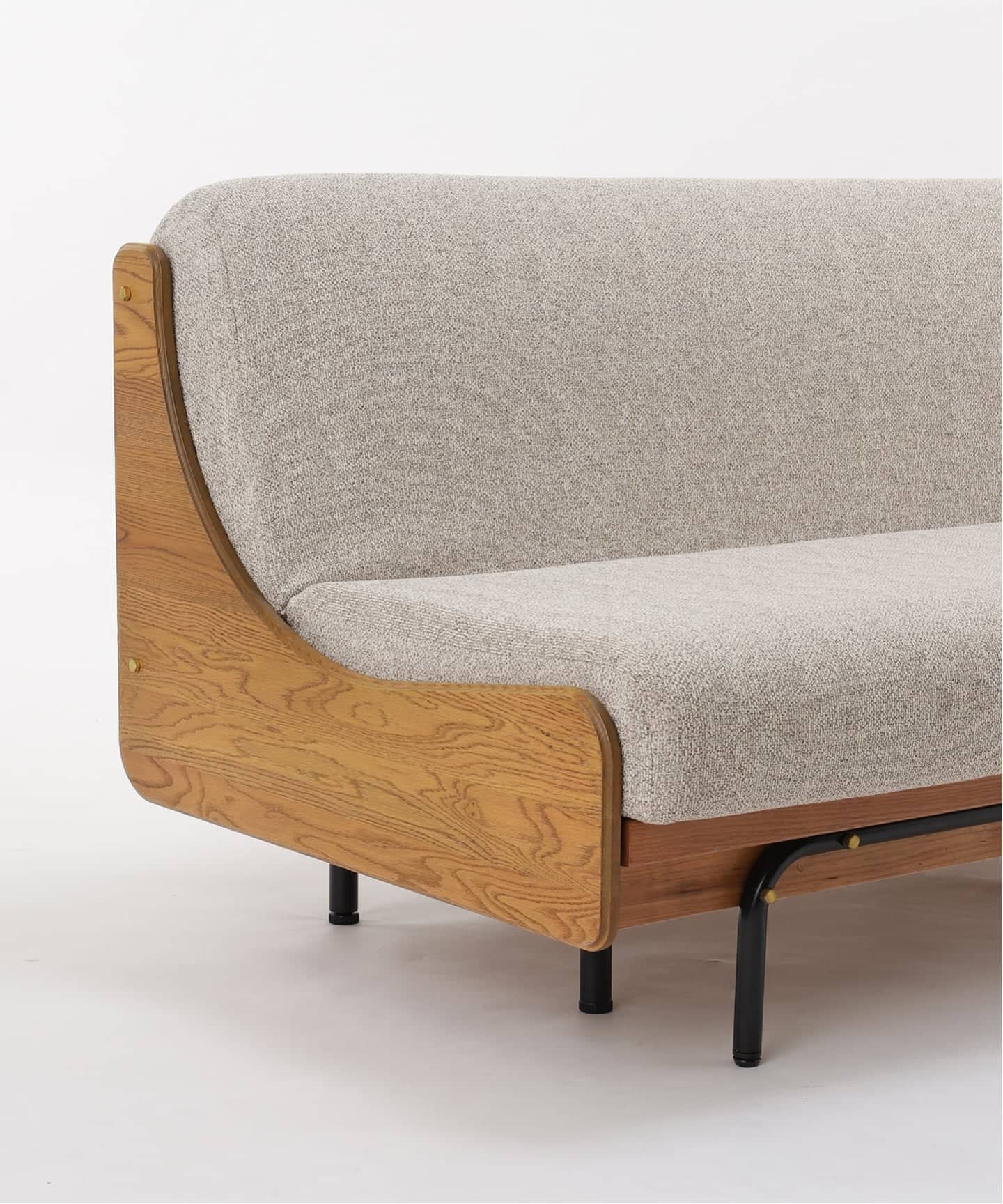 予約》《大型家具》HABITAT SOFA BED 200cm (BE) KD ハビタソファ