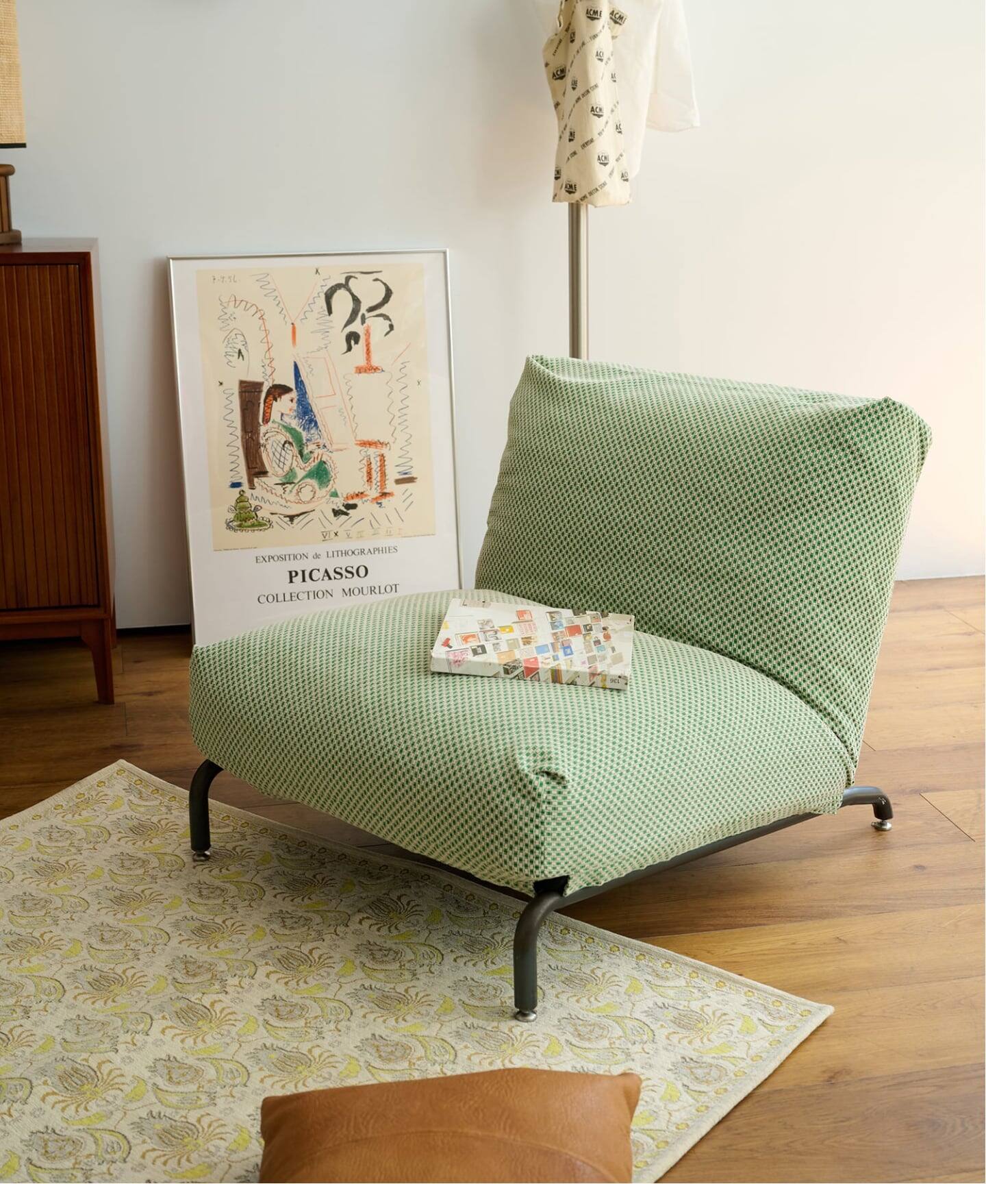 RODEZ CHAIR COVER F-CHK(GRN) ※カバーのみ ロデカバー（ソファ