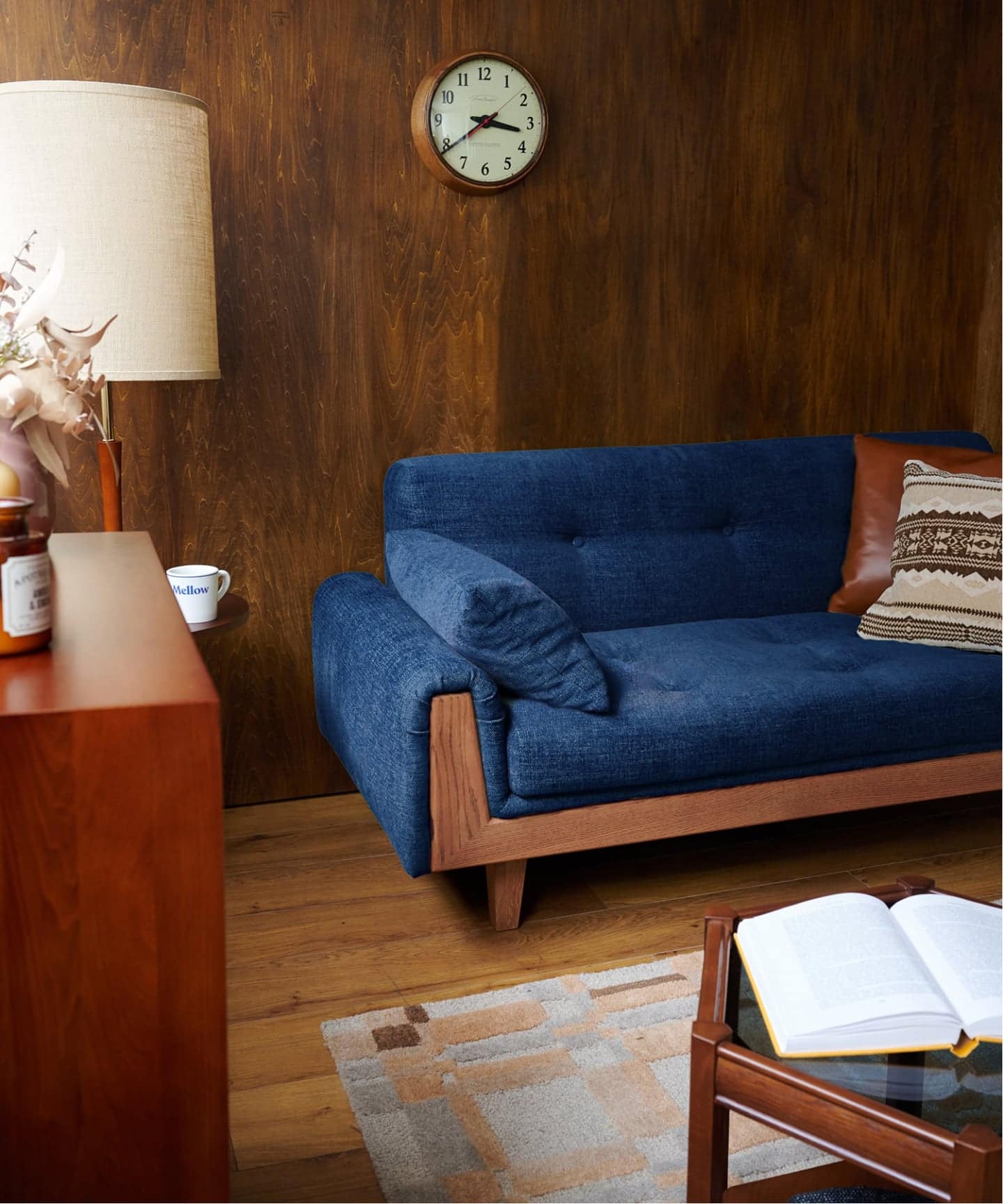 予約》《大型商品》WINDAN SOFA W1720 2nd NAVY ウィンダンソファ