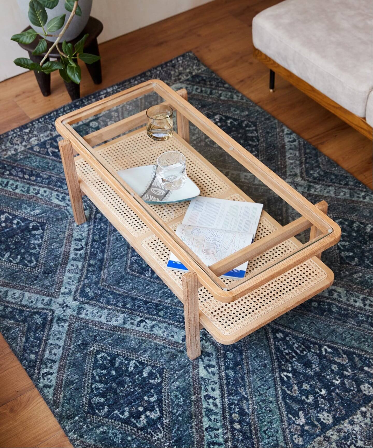 大型商品》【Sunflower Rattan】KAGOME TABLE テーブル（テーブル