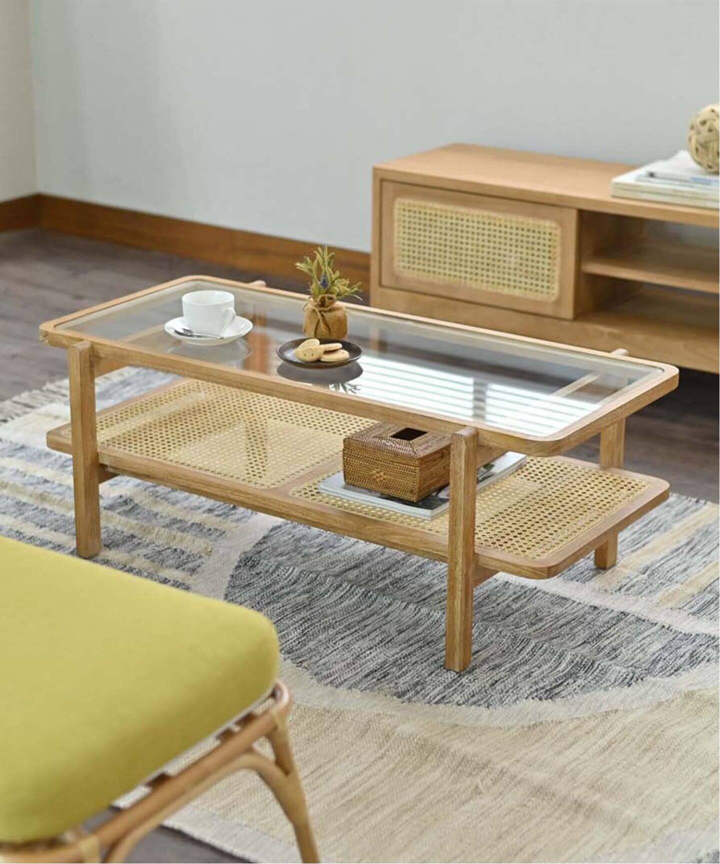 大型商品》【Sunflower Rattan】KAGOME TABLE テーブル（テーブル