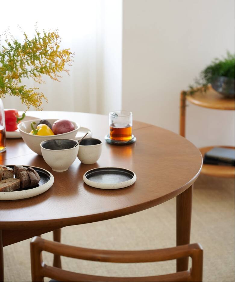 大型商品》AROS ROUND TABLE W1100 brown アロス ラウンド テーブル 