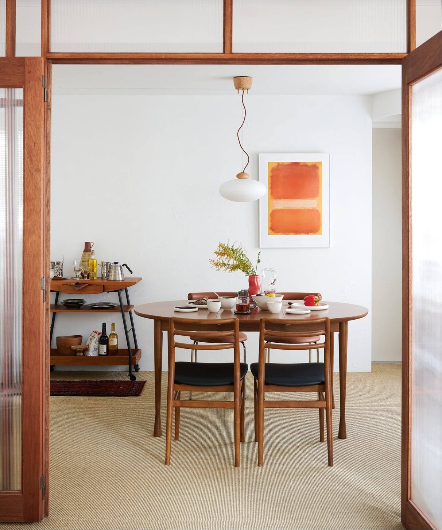 大型商品》AROS ROUND TABLE W1100 brown アロス ラウンド テーブル