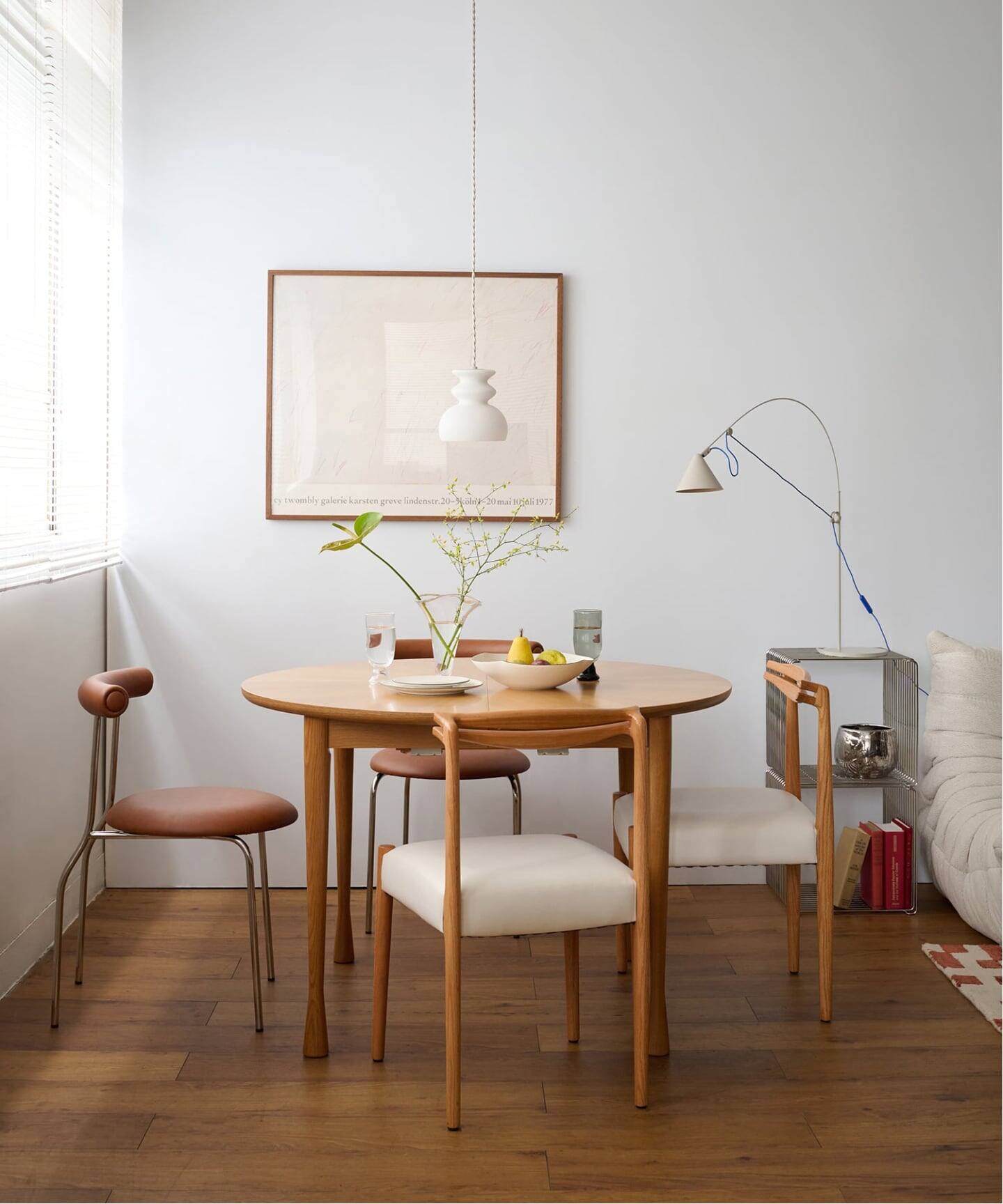大型商品》AROS ROUND TABLE W1100 natural アロス ラウンド テーブル