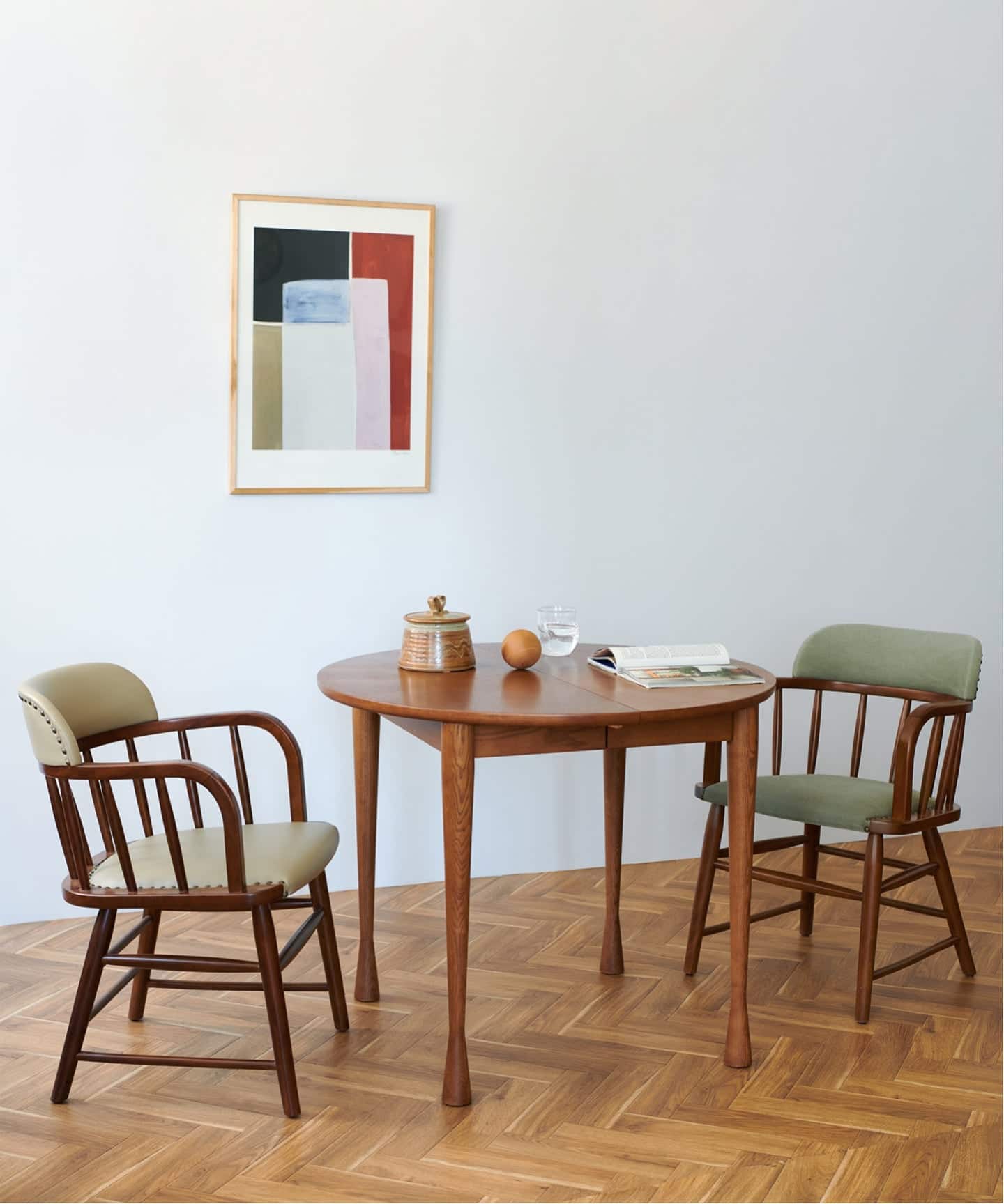 大型商品》AROS ROUND TABLE brown アロス ラウンド テーブル ブラウン