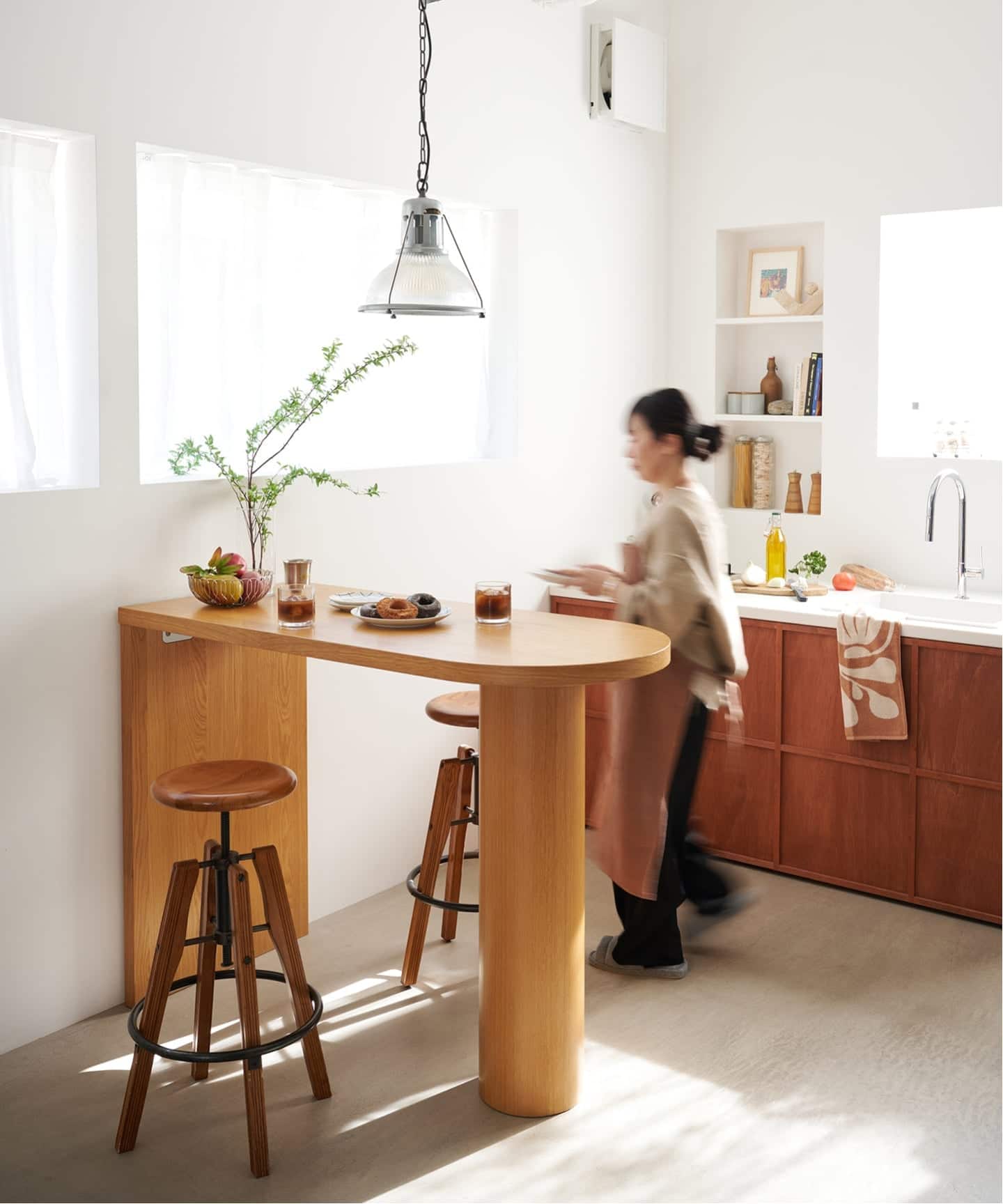 大型商品》PORTO COUNTER TABLE natural ポルト カウンターテーブル