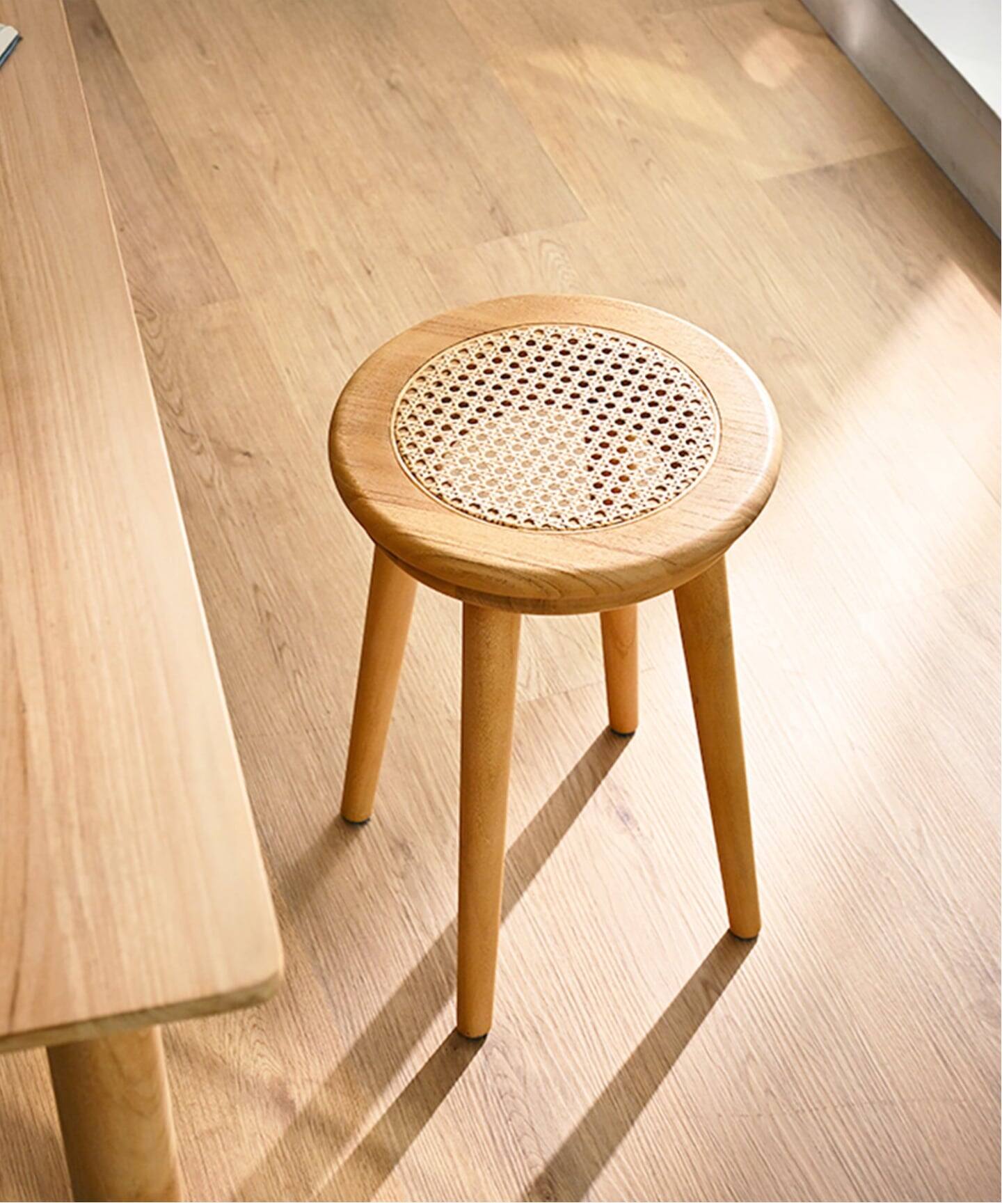 予約》《大型商品》【Sunflower Rattan/サンフラワーラタン】STOOL(NT