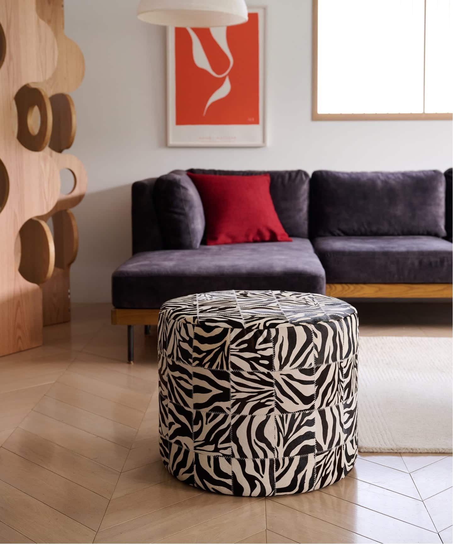 COWHIDE STOOL ZEBRA スツール（チェア）｜JOURNAL STANDARD FURNITURE