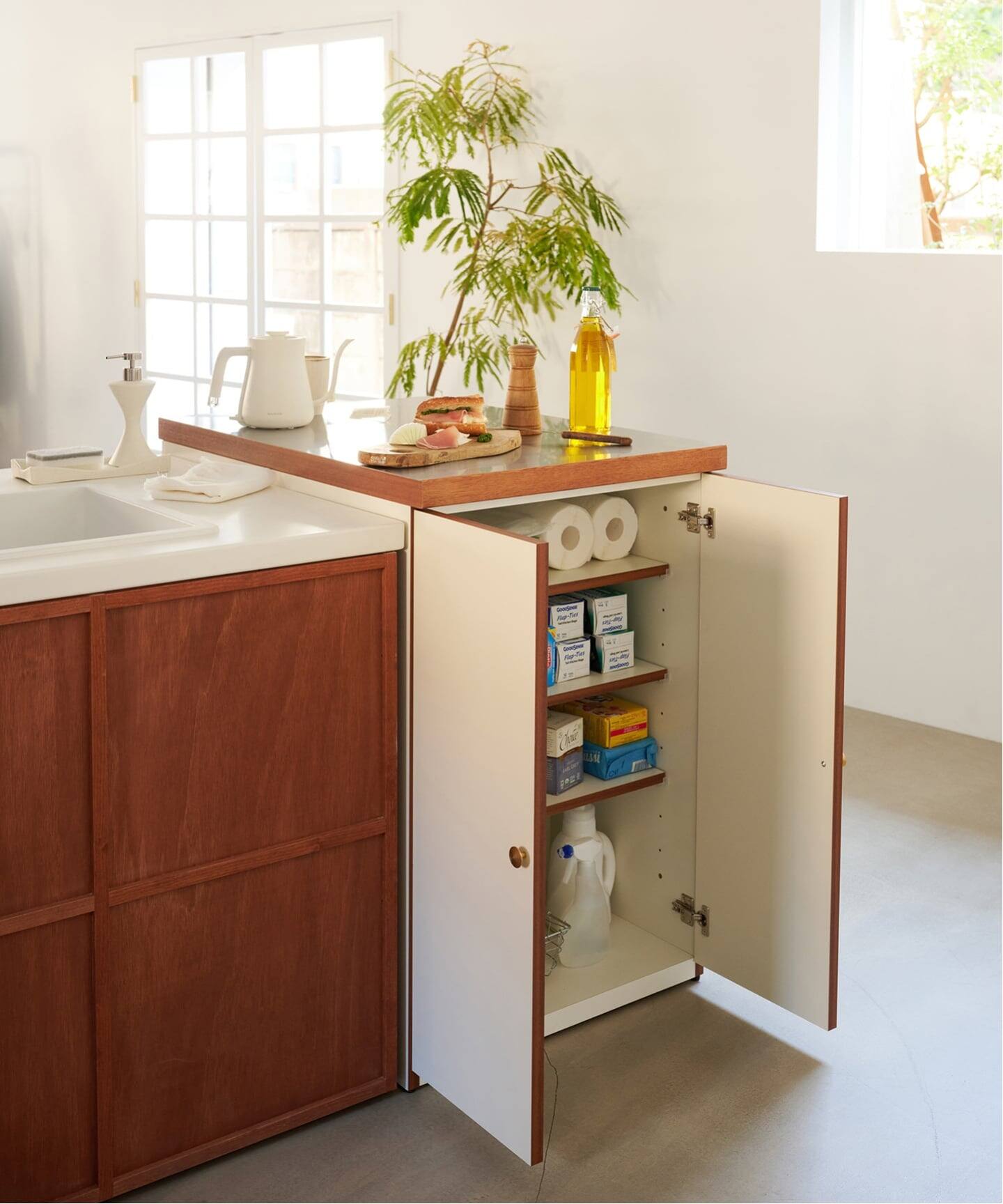 J148 キッチンカウンター 【JOURNAL STANDARD】 大型商品》LYSE KITCHEN UNIT DOOR リーセ キッチンカウンター（収納