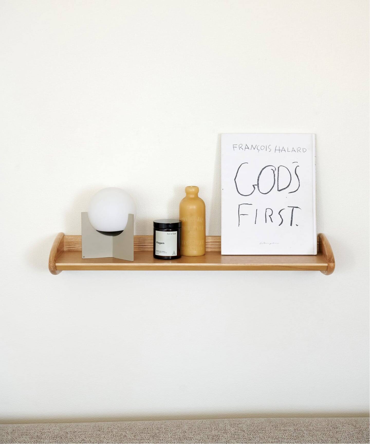 ※駿府めだか様※ アクメファニチャー　シェルフ1ボックス1 BROOKS WALL SHELF-L(NT) ブルックス ウォールシェルフ（収納家具