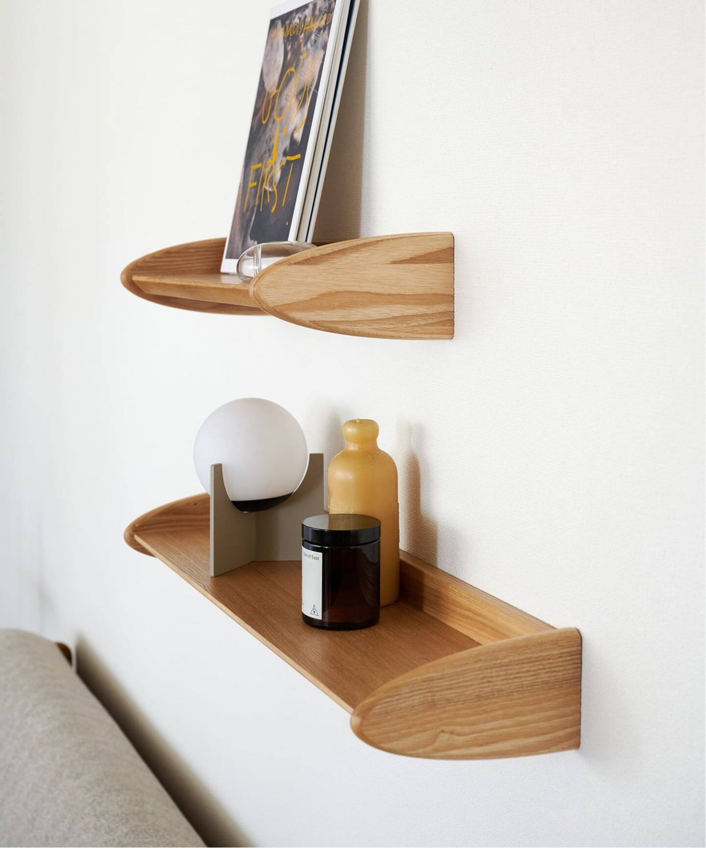 BROOKS WALL SHELF-L(NT) ブルックス ウォールシェルフ（収納家具