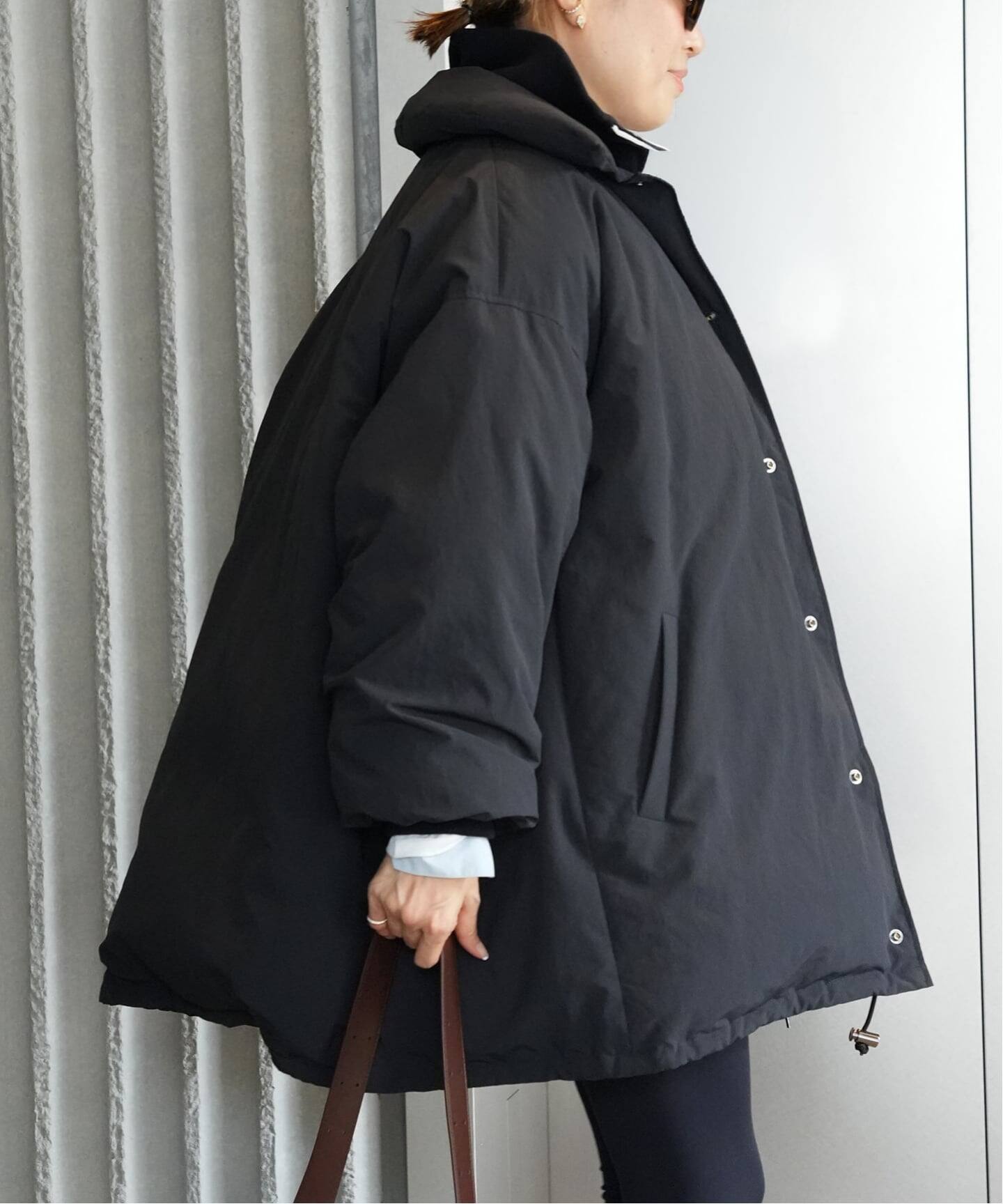 予約》【CALUX/キャラクス】PUFFER COACH JACKET（ダウンジャケット 
