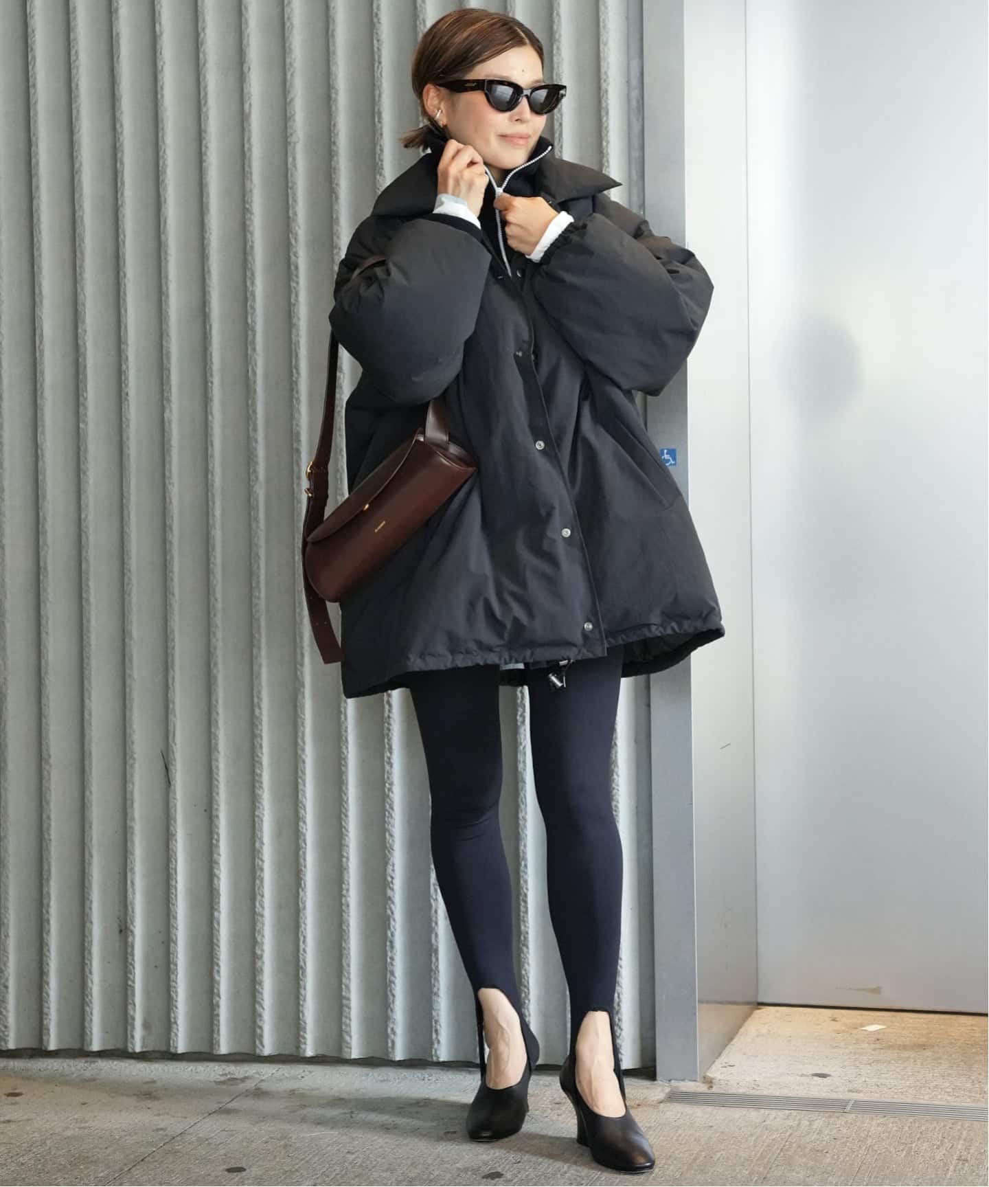 予約》【CALUX/キャラクス】PUFFER COACH JACKET（ダウンジャケット