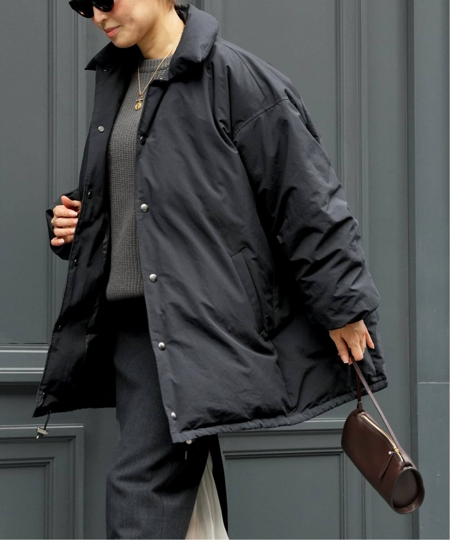 予約》【CALUX/キャラクス】PUFFER COACH JACKET（ダウンジャケット 